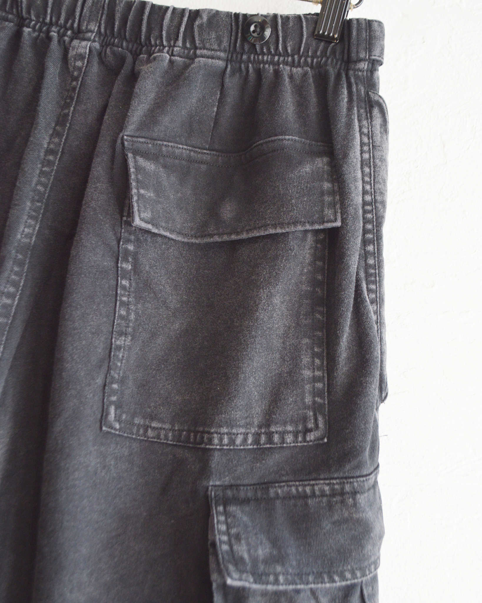 IMPRESTORE インプレストア / Randy shorts t-cloth V.D ランディー | Easy trousers Shorts イージートラウザーズショーツ (FADED BLACK フェイデットブラック)