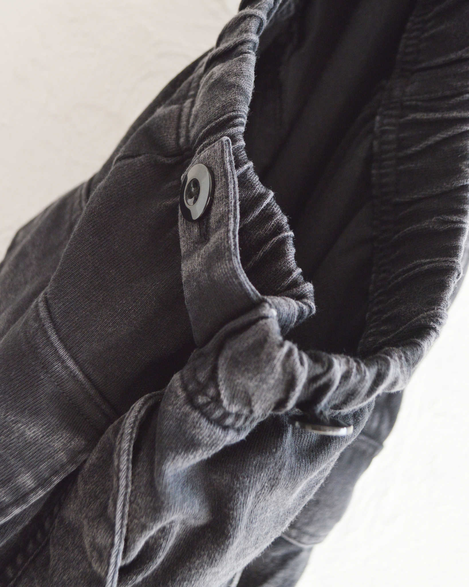 IMPRESTORE インプレストア / Randy shorts t-cloth V.D ランディー | Easy trousers Shorts イージートラウザーズショーツ (FADED BLACK フェイデットブラック)