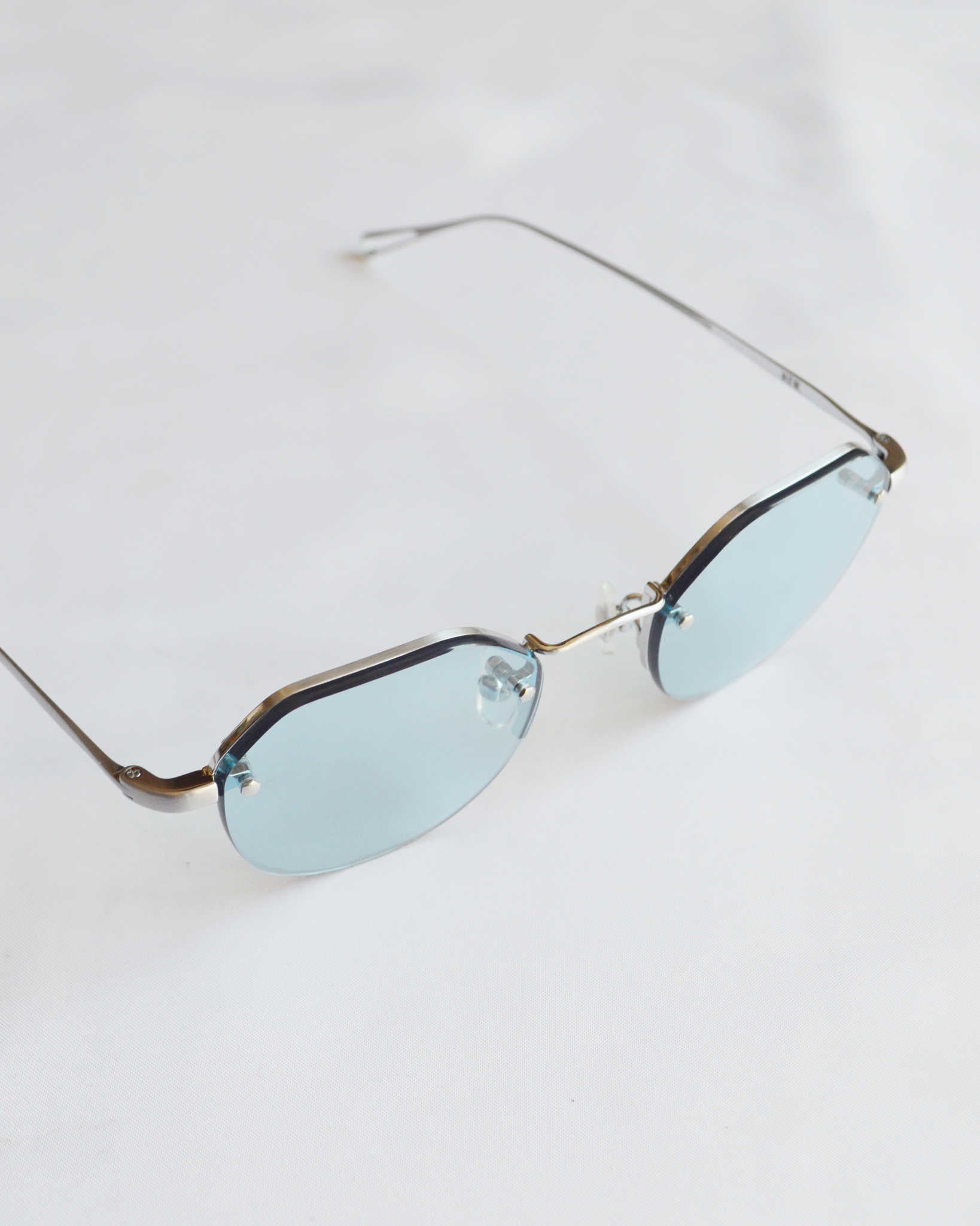 NEW. ニュー / ROMERO'S ロメロズ (shirring silver x blue シャーリングシルバー ブルー)