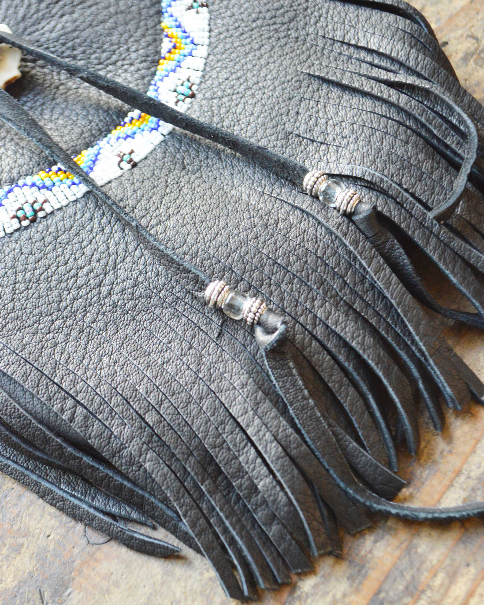 Nasngwam.×EARLYMORNING ナスングワム アーリーモーニング / BEADS MEDICINE BAG ビーズメディスンバッグ (BLACK ブラック)