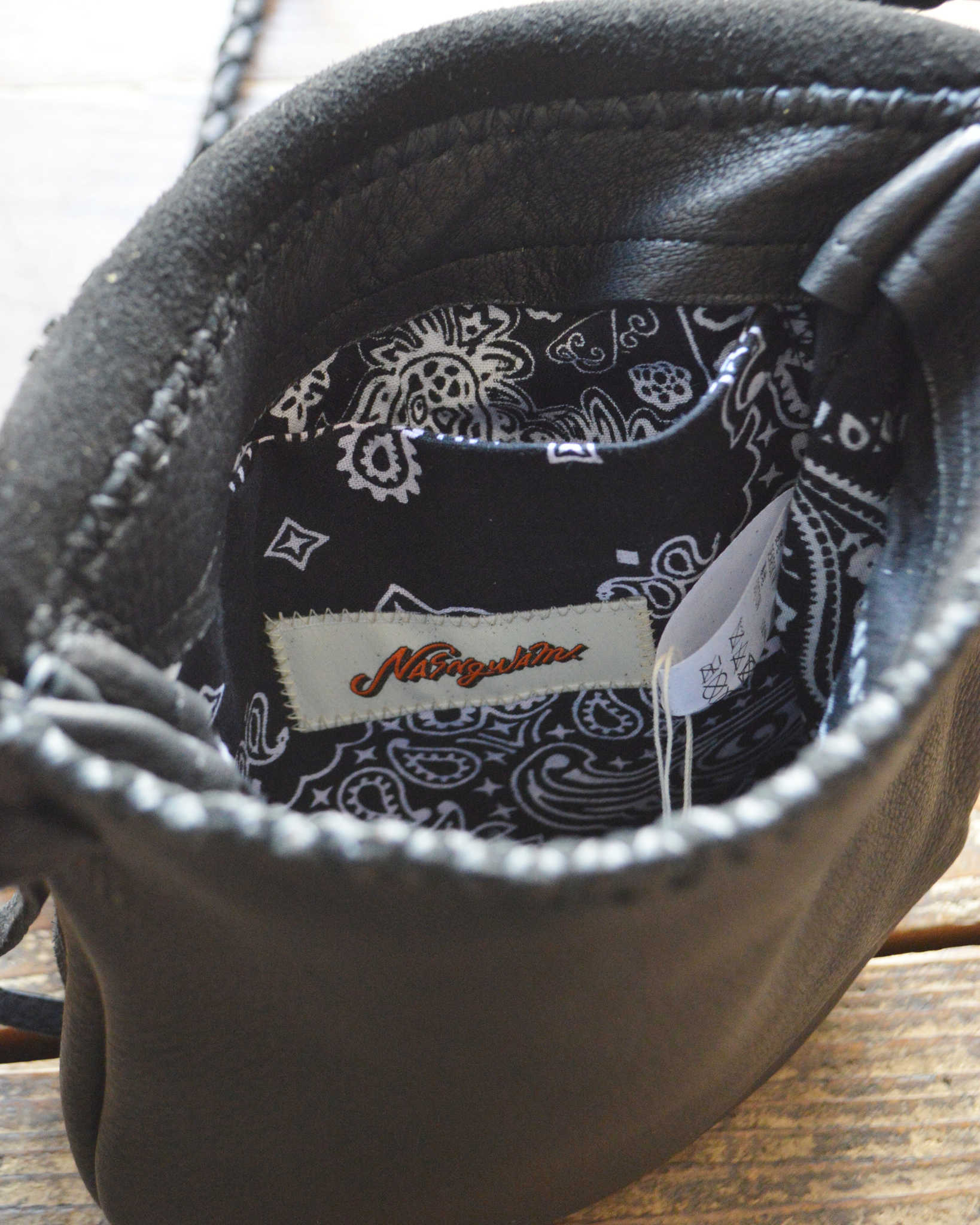 Nasngwam.×EARLYMORNING ナスングワム アーリーモーニング / BEADS MEDICINE BAG ビーズメディスンバッグ (BLACK ブラック)