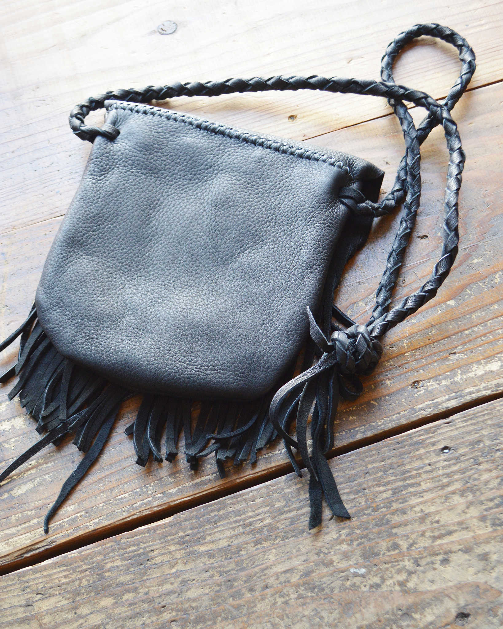 Nasngwam.×EARLYMORNING ナスングワム アーリーモーニング / BEADS MEDICINE BAG ビーズメディスンバッグ (BLACK ブラック)