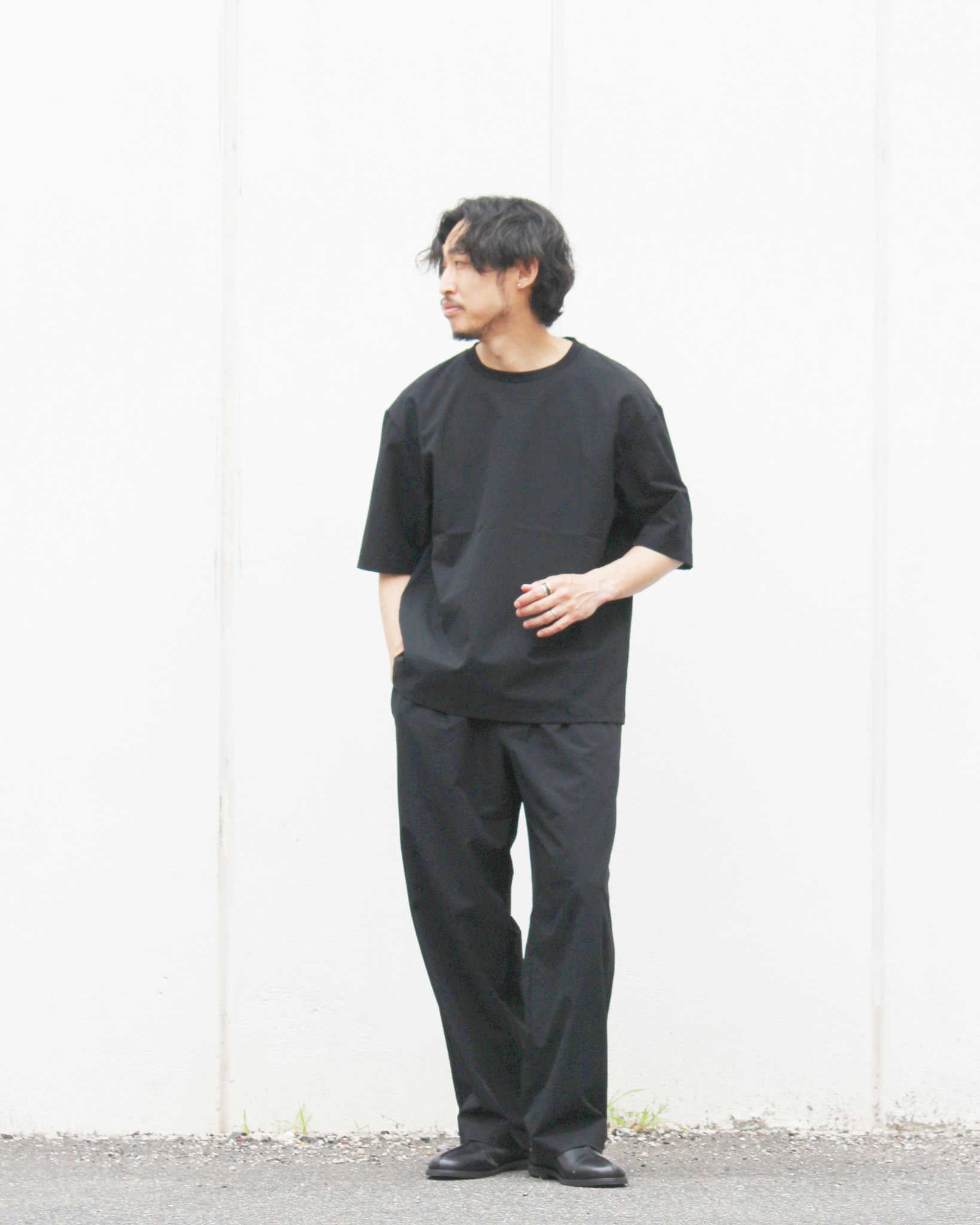 YONCA ヨンカ / COOL TECH TEE クールテックティー (BLACK ブラック)