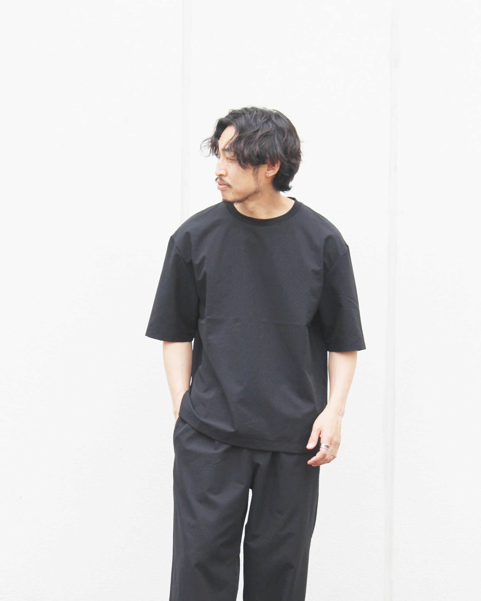 YONCA ヨンカ / COOL TECH TEE クールテックティー (BLACK ブラック)