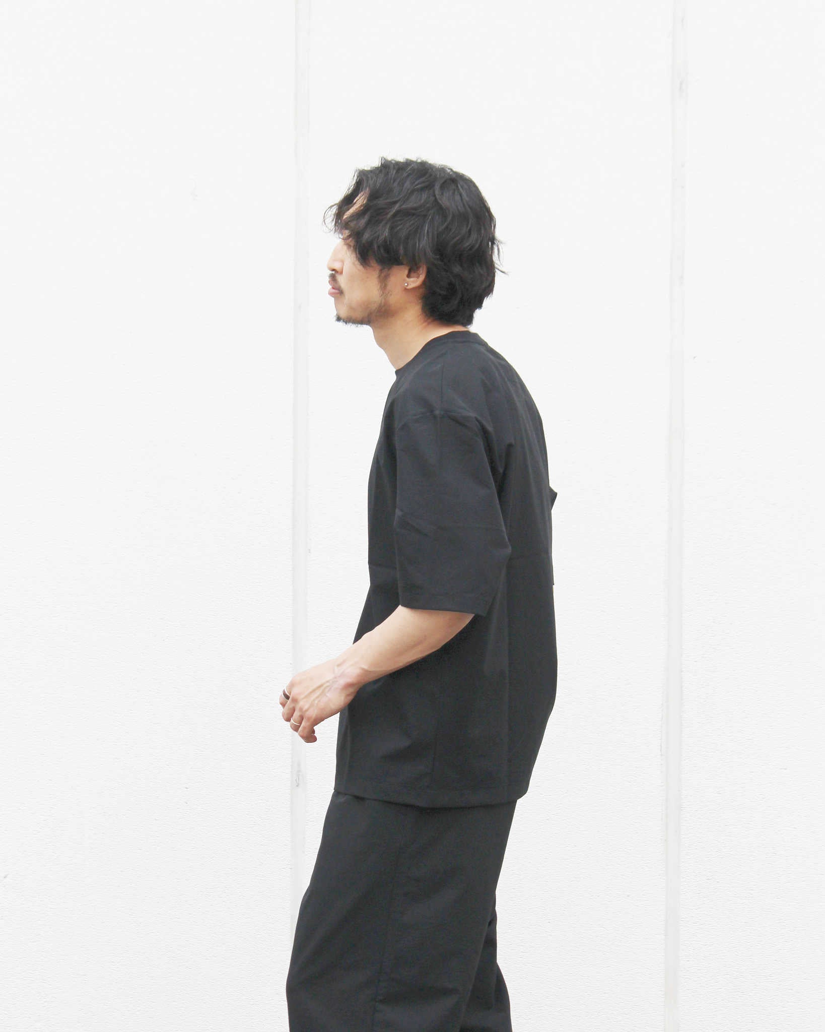 YONCA ヨンカ / COOL TECH TEE クールテックティー (BLACK ブラック)