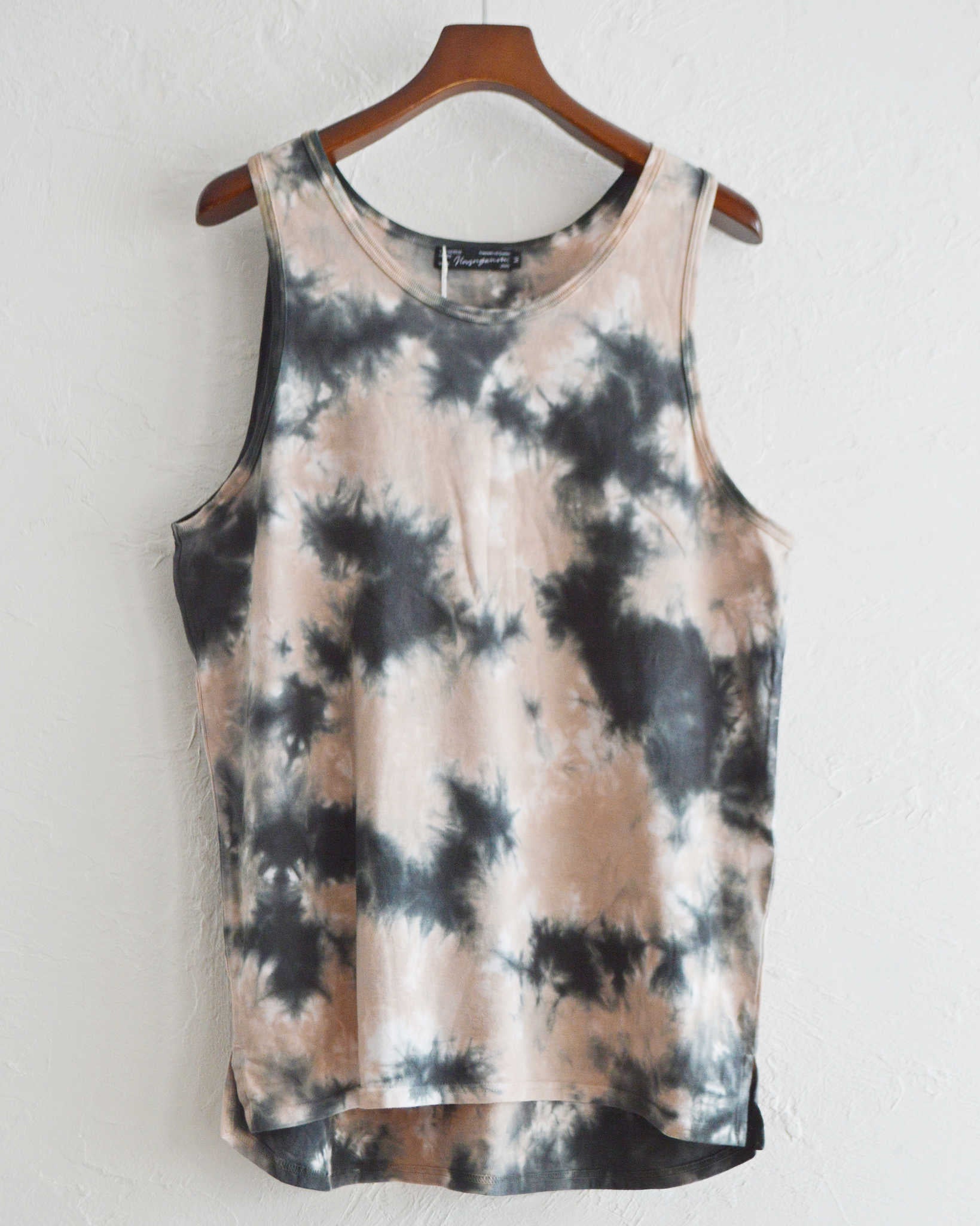 Nasngwam. × JAVARA×LEATHER TRAMP ナスングワム ジャバラ レザートランプ / ESSENTIAL TANKTOP エッセンシャルタンクトップ(DESERT デザート)