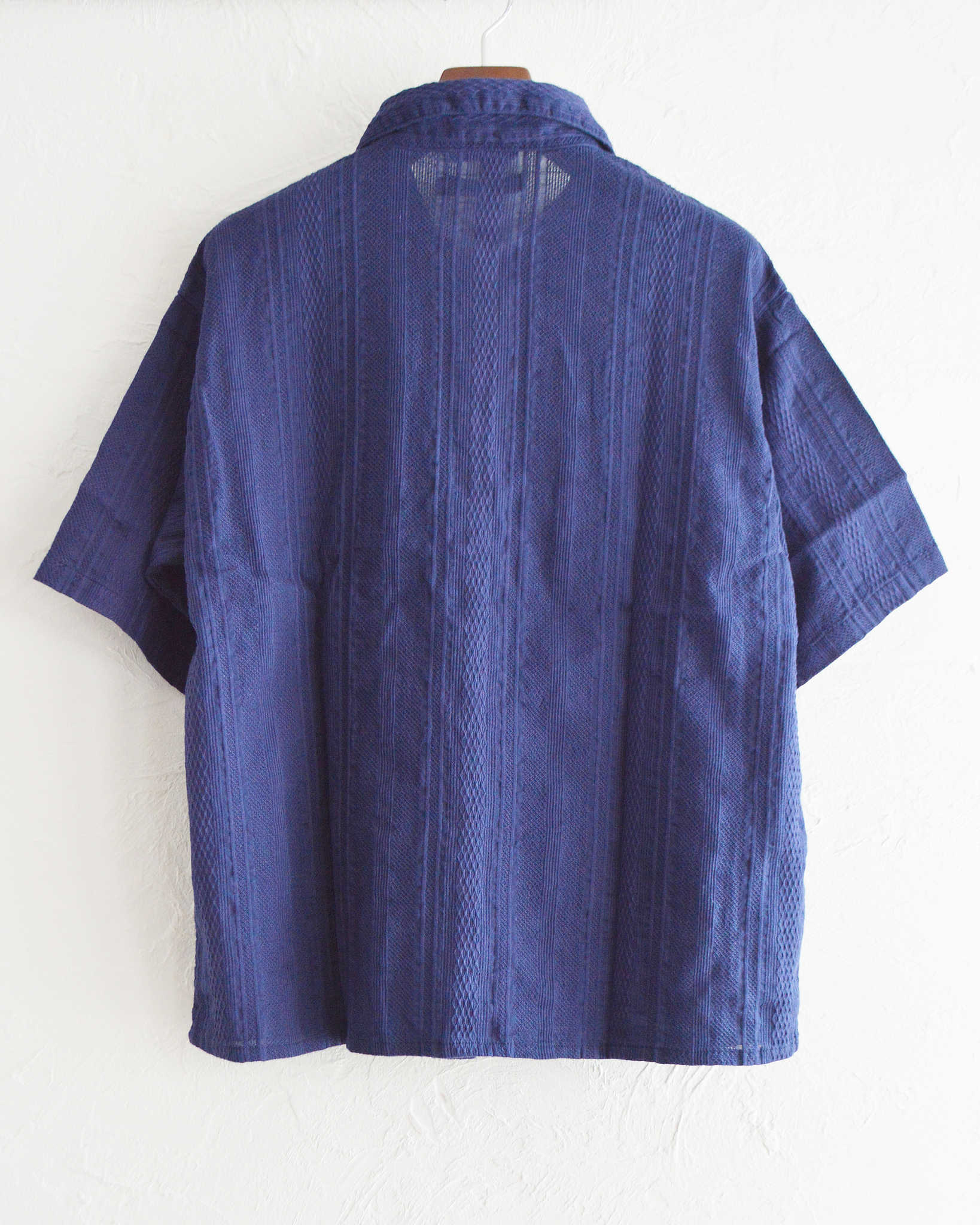 Nasngwam. ナスングワム / CLOUD S/S JACKET クラウドショートスリーブジャケット (NAVY ネイビー)