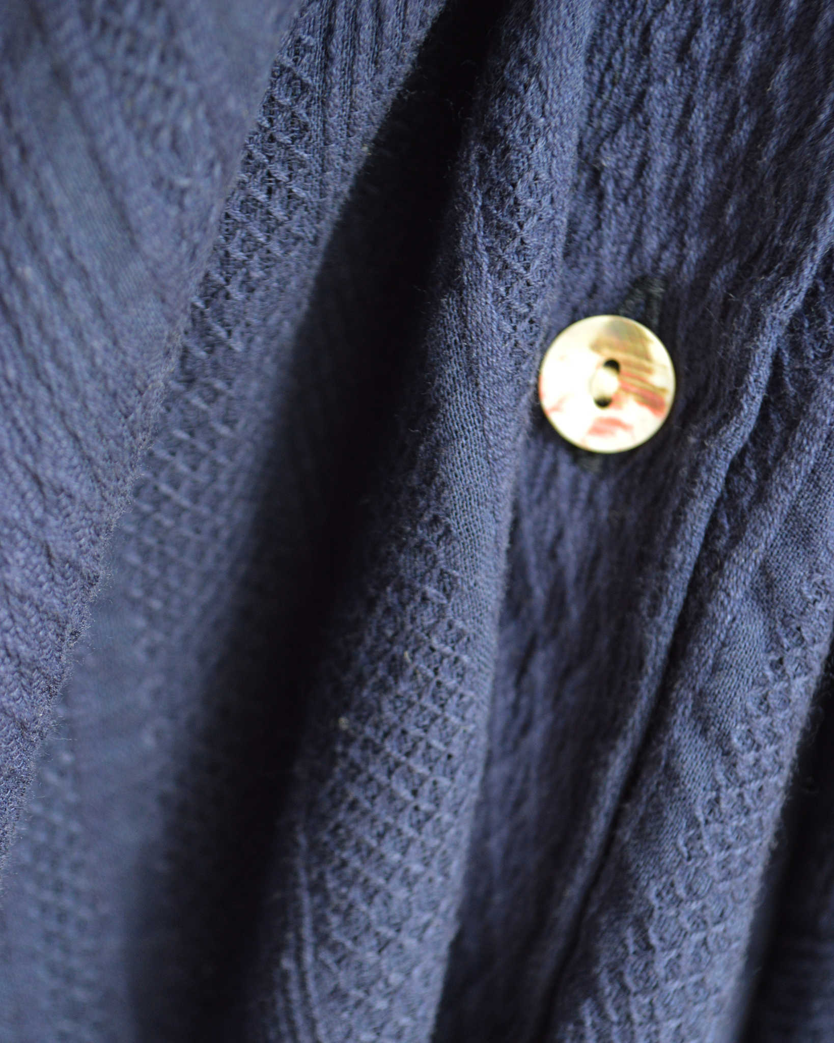 Nasngwam. ナスングワム / CLOUD S/S JACKET クラウドショートスリーブジャケット (NAVY ネイビー)