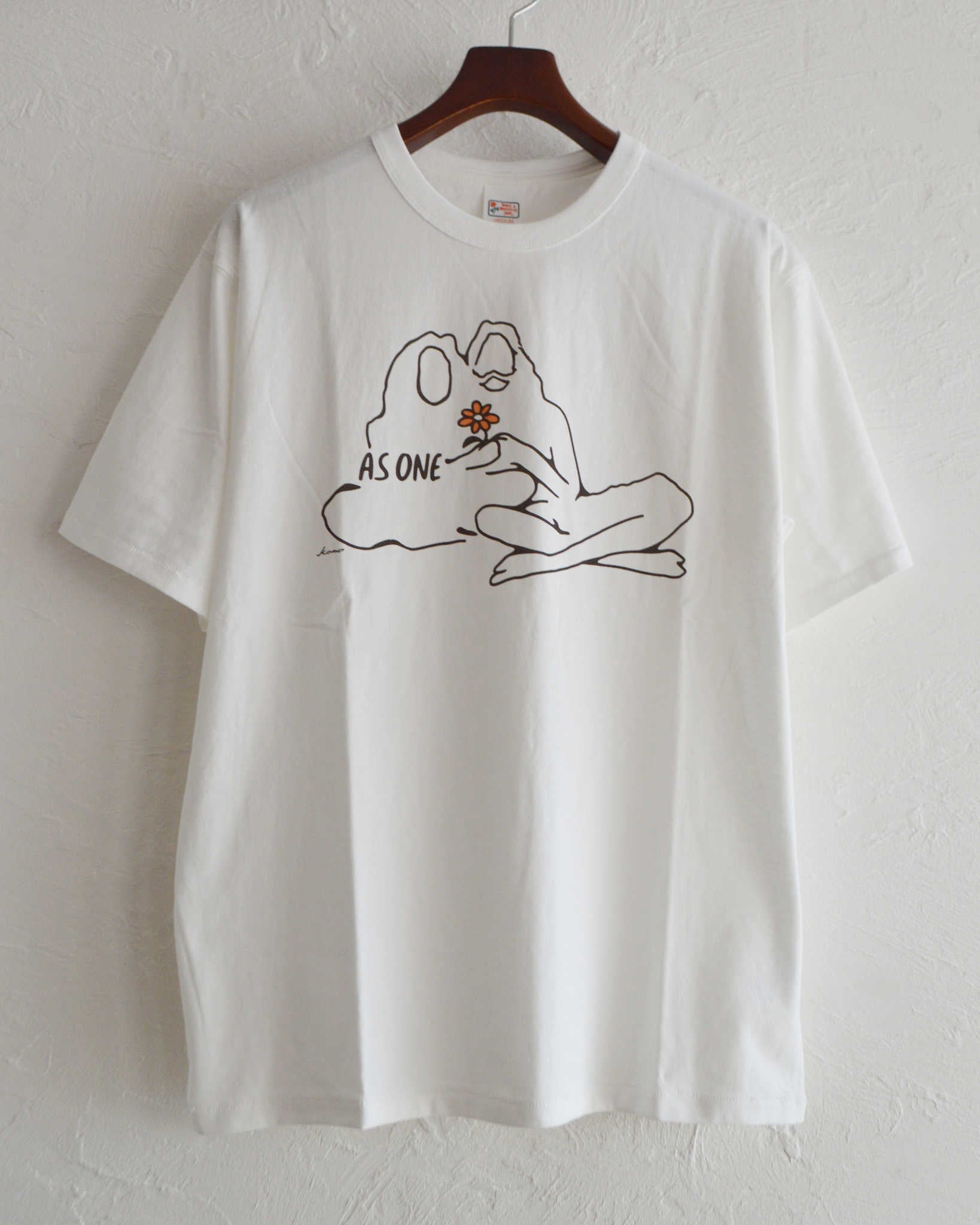 HAVE A GRATEFUL DAY ハブアグレイトフルデイ / T-SHIRT -AS ONE (WHITE ホワイト)