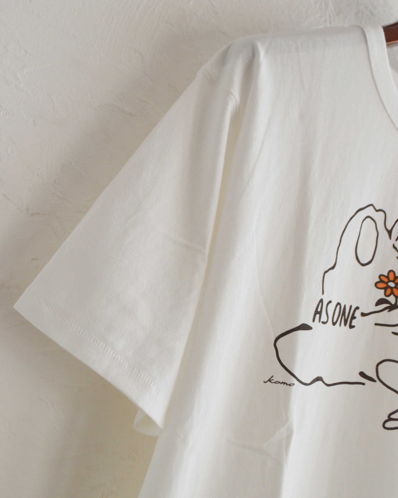 HAVE A GRATEFUL DAY ハブアグレイトフルデイ / T-SHIRT -AS ONE (WHITE ホワイト)