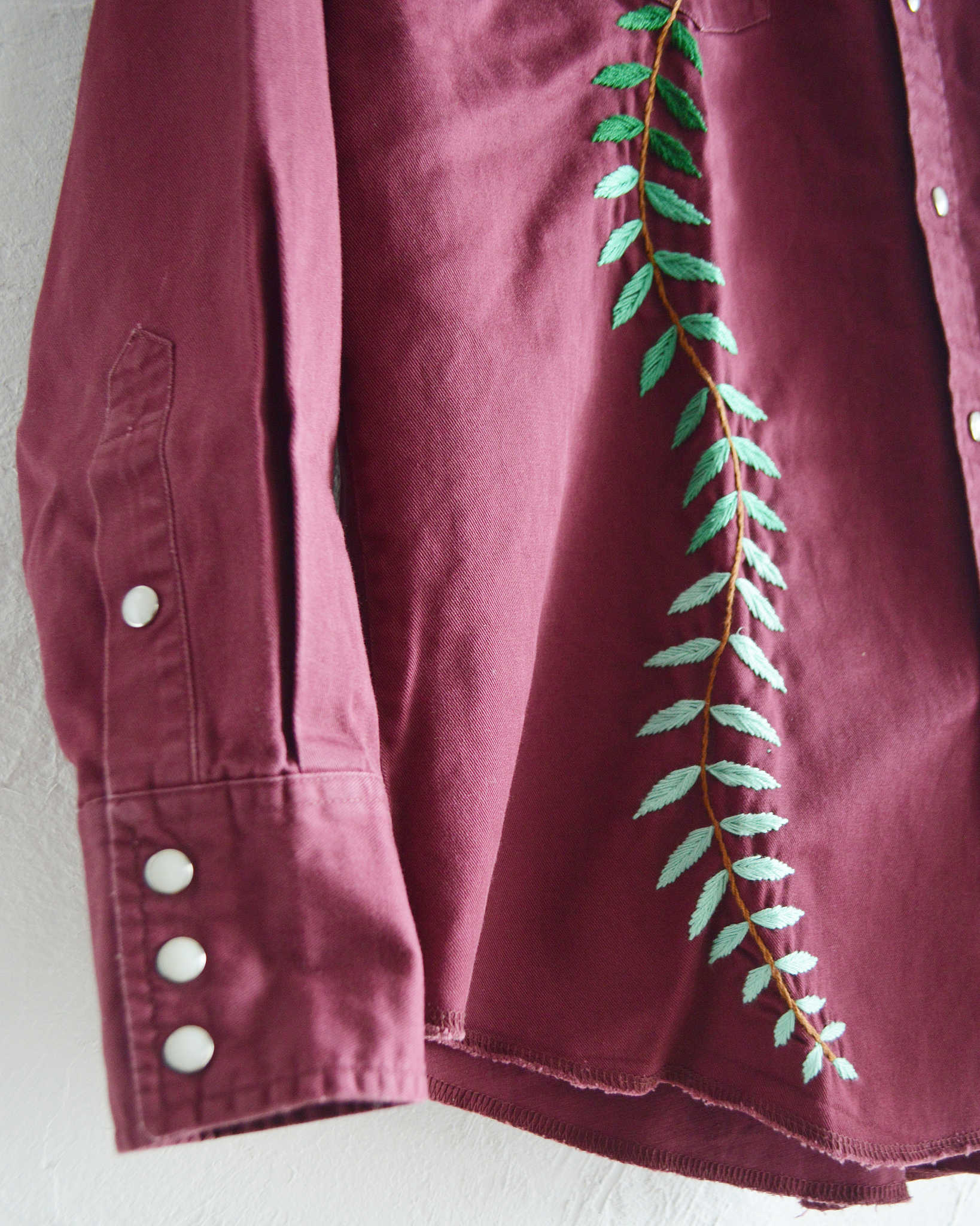 Nasngwam. ナスングワム / SALISH SHIRTS サリッシュシャツ (BURGUNDY バーガンディー)