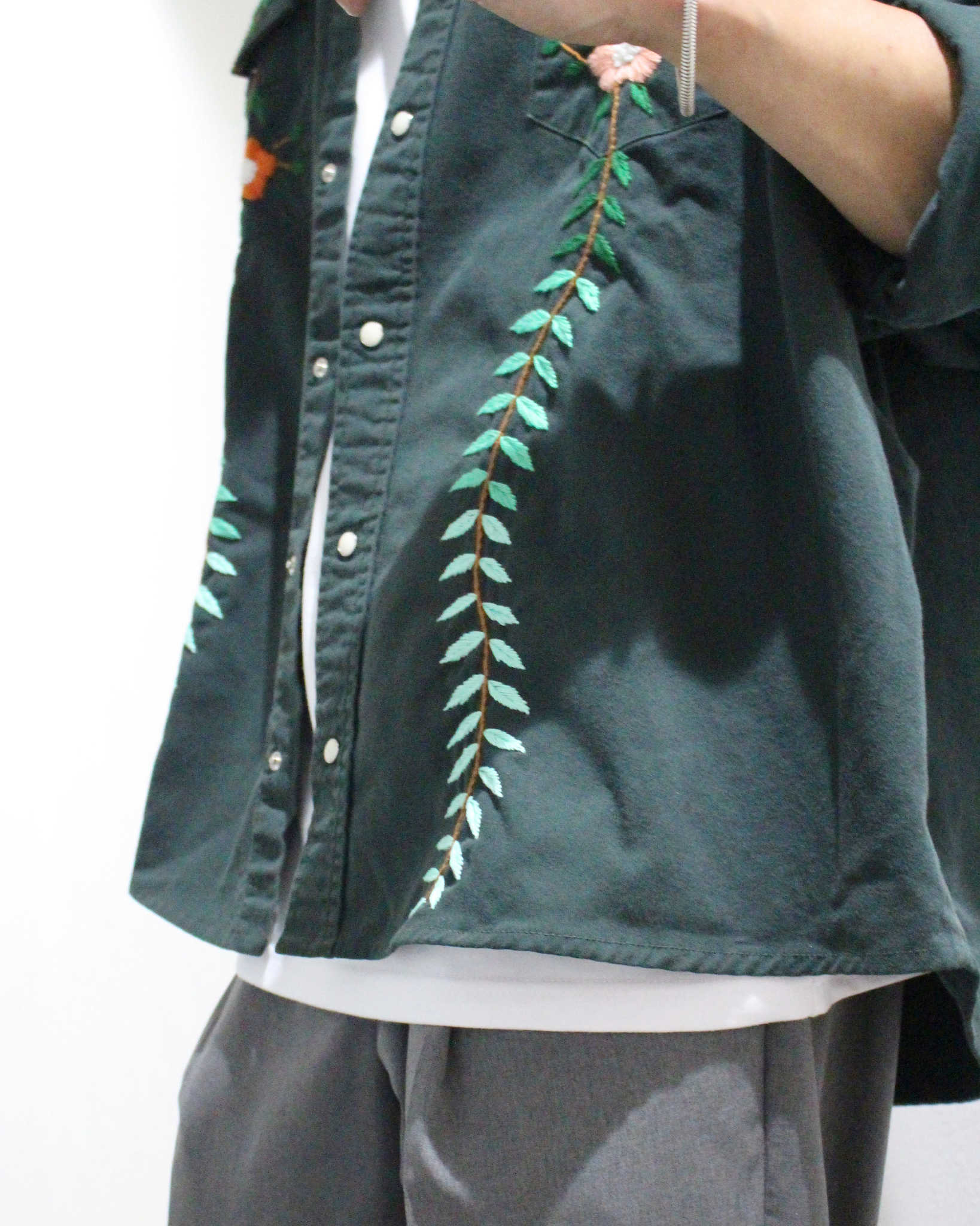 Nasngwam. ナスングワム / SALISH SHIRTS サリッシュシャツ (GREEN グリーン)