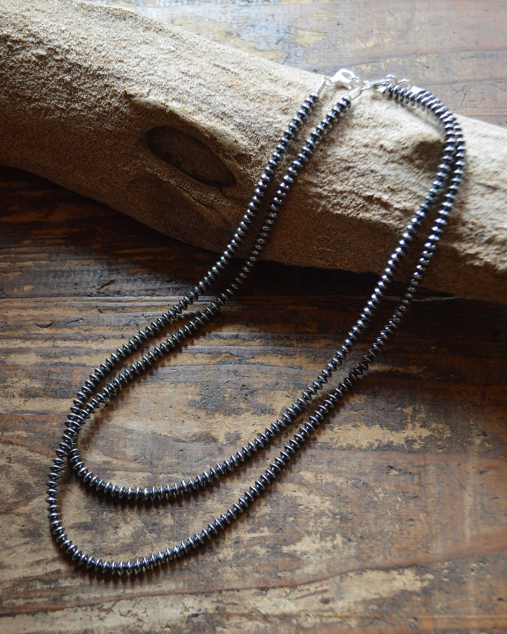 Indian jewelry インディアンジュエリー / Navajo Pearl Necklace ナバホパールネックレス UANGIE TOCHINI (5mm 45cm)