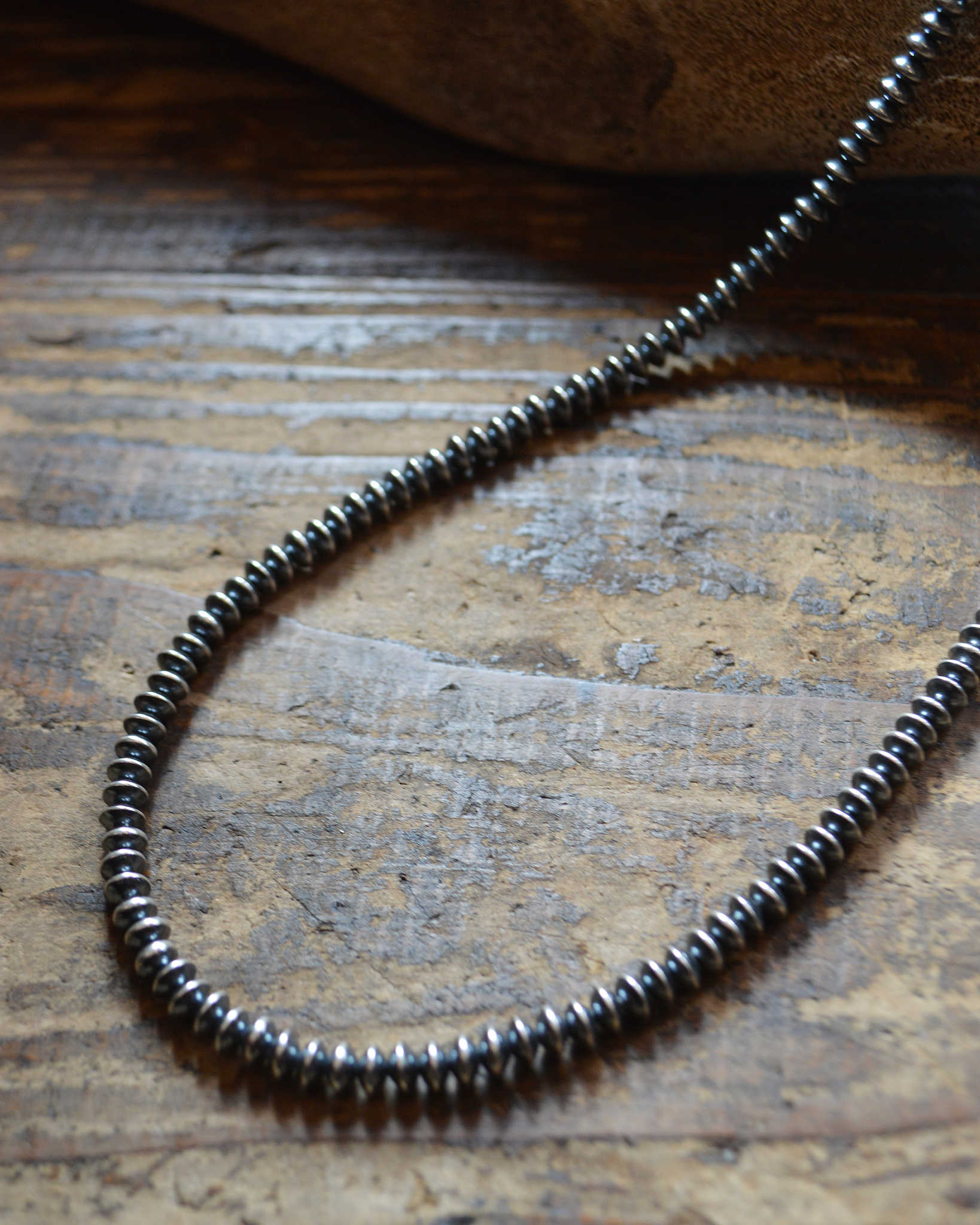 Indian jewelry インディアンジュエリー / Navajo Pearl Necklace ナバホパールネックレス UANGIE TOCHINI (5mm 45cm)