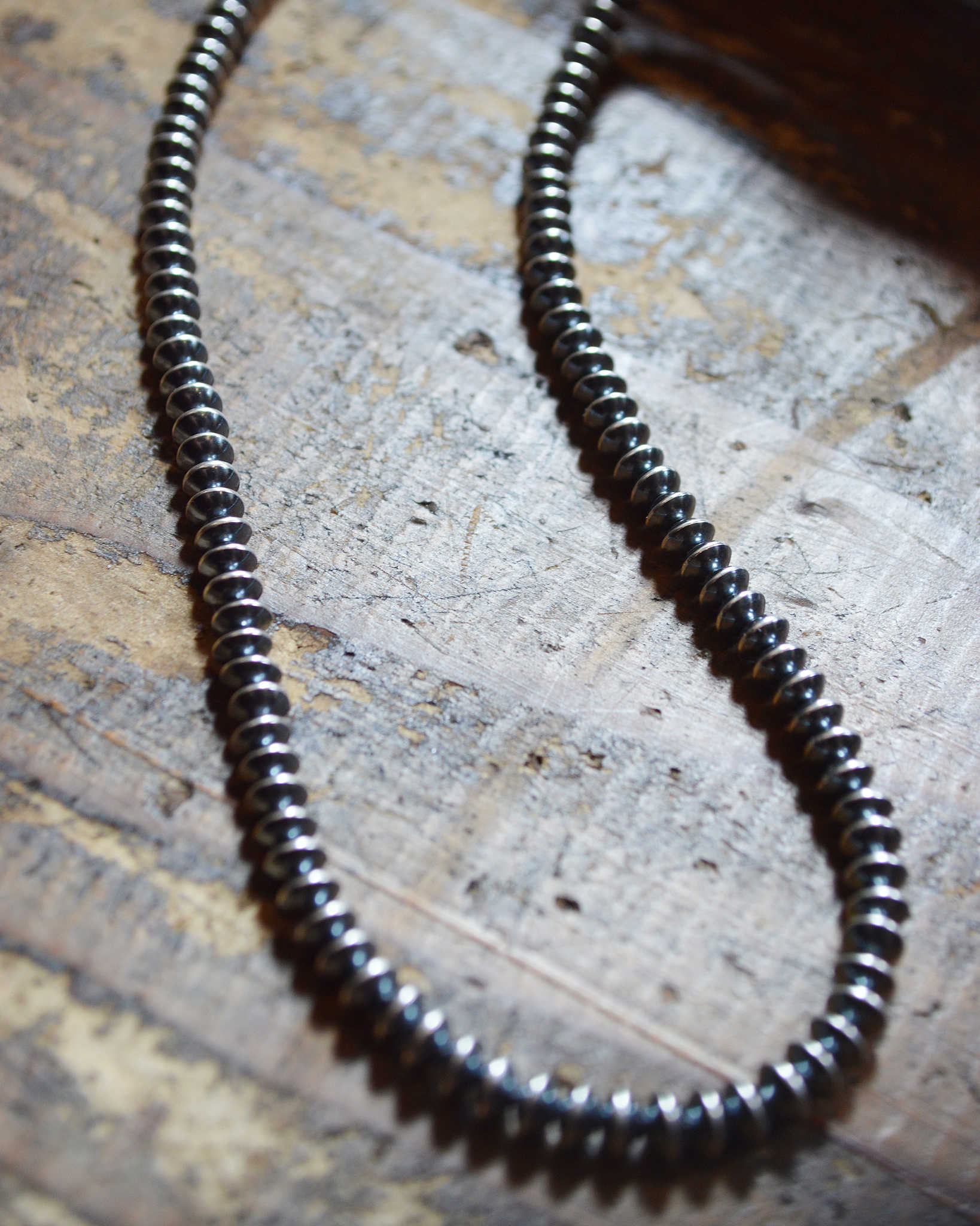 Indian jewelry インディアンジュエリー / Navajo Pearl Necklace ナバホパールネックレス UANGIE TOCHINI (5mm 50cm)