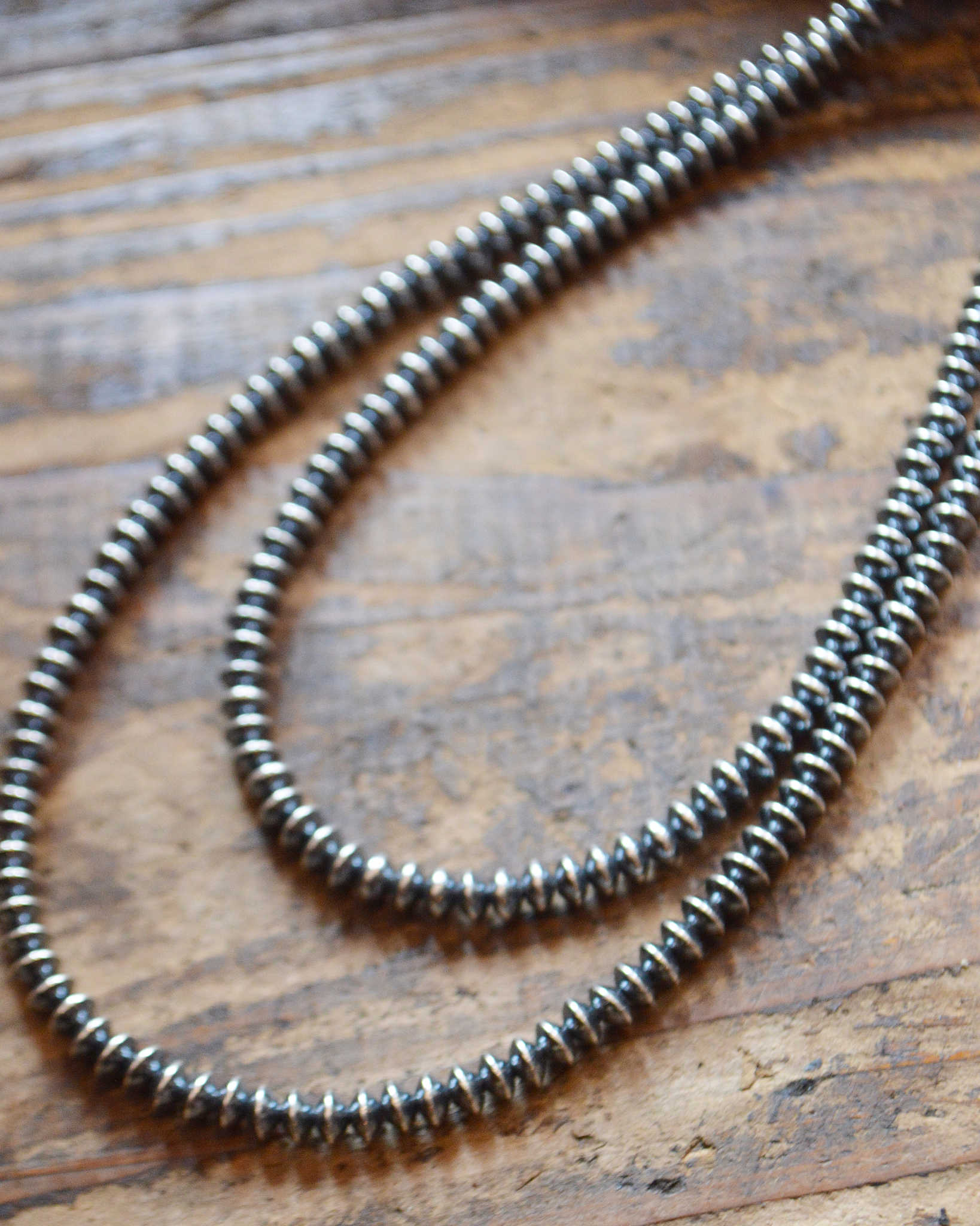 Indian jewelry インディアンジュエリー / Navajo Pearl Necklace ナバホパールネックレス UANGIE TOCHINI (5mm 45cm)