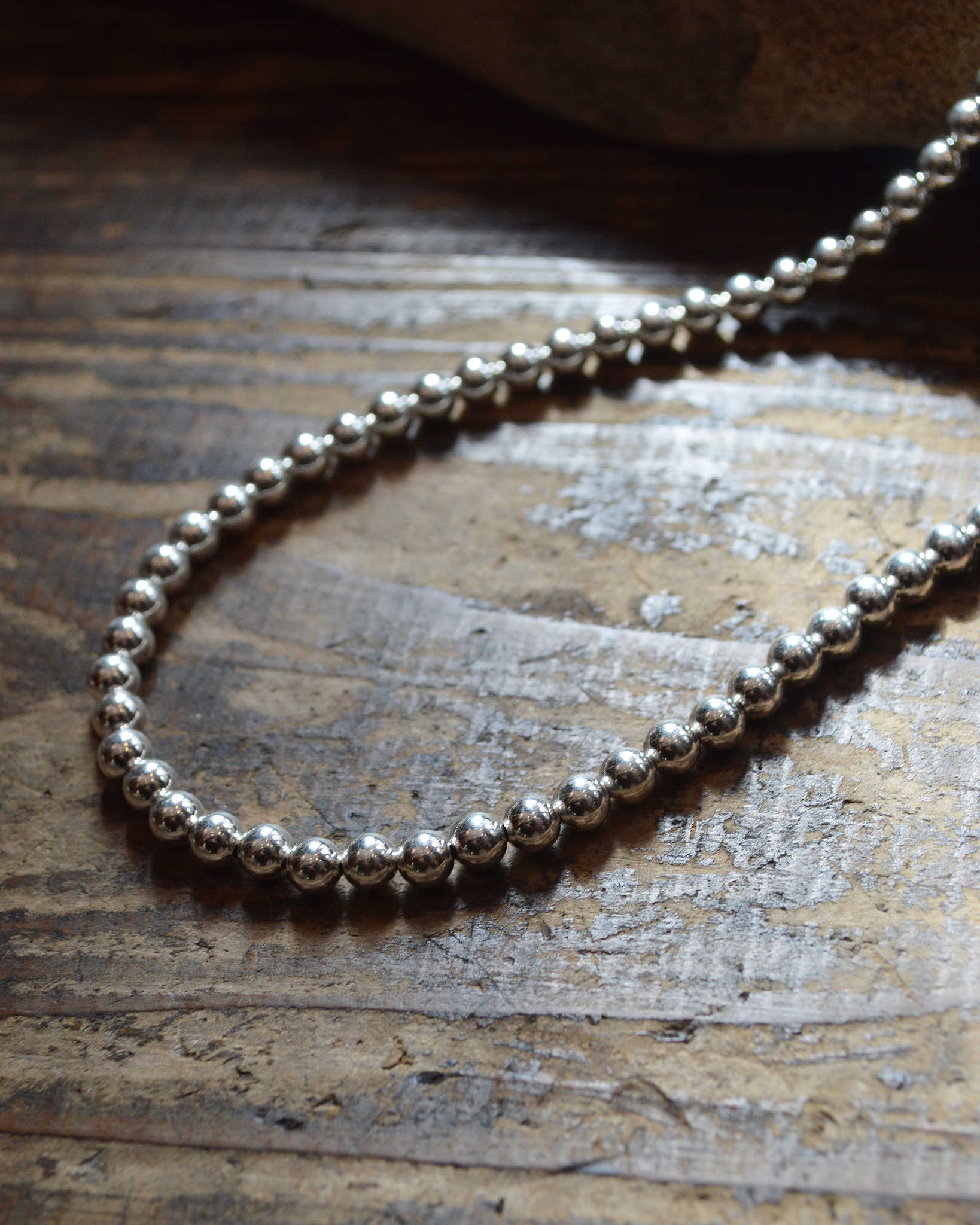 Indian jewelry インディアンジュエリー / Navajo Pearl Necklace ナバホパールネックレス TERESA BELONE (6mm 45cm)