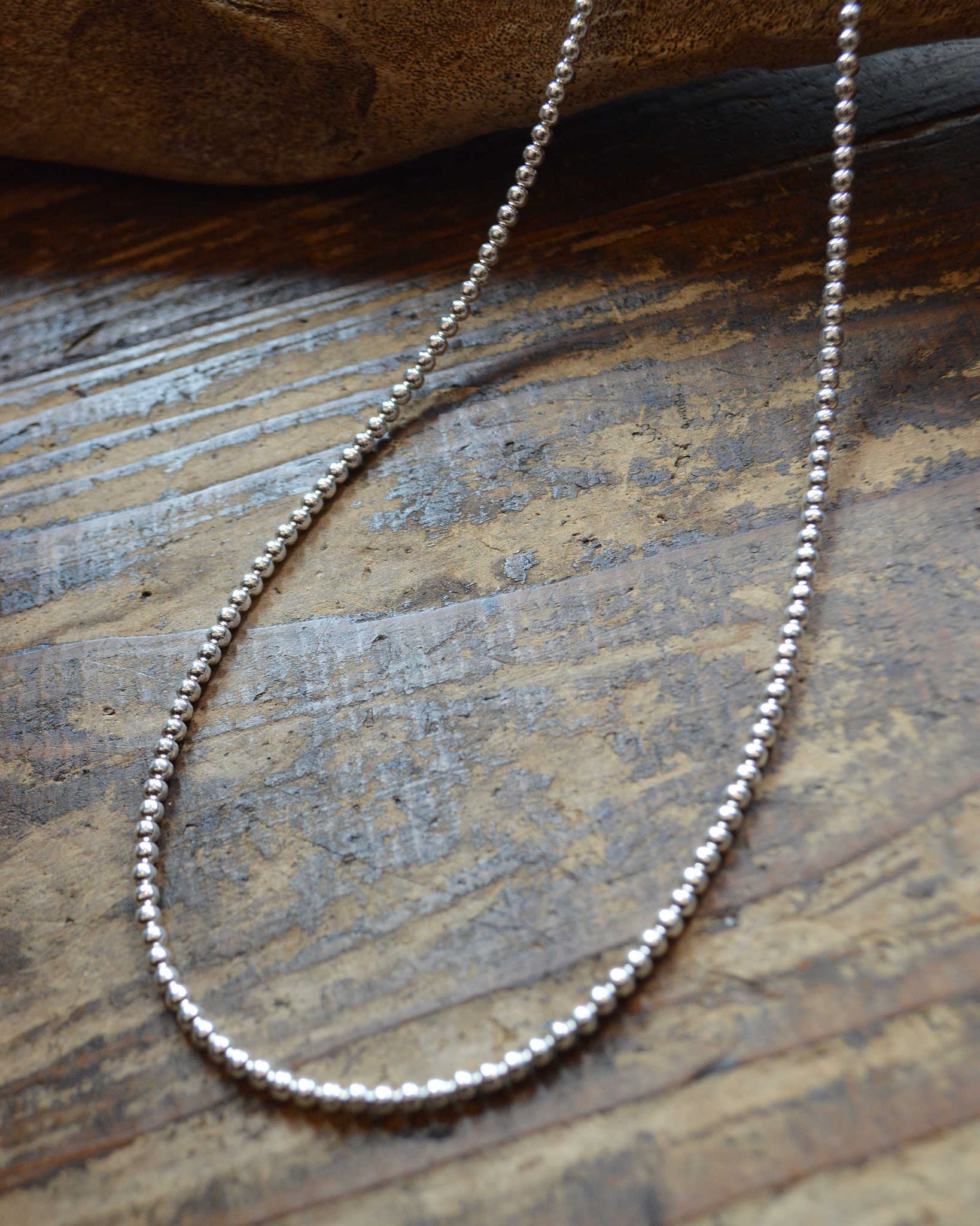 Indian jewelry インディアンジュエリー / Navajo Pearl Necklace ナバホパールネックレス TERESA BELONE (3mm 45cm)