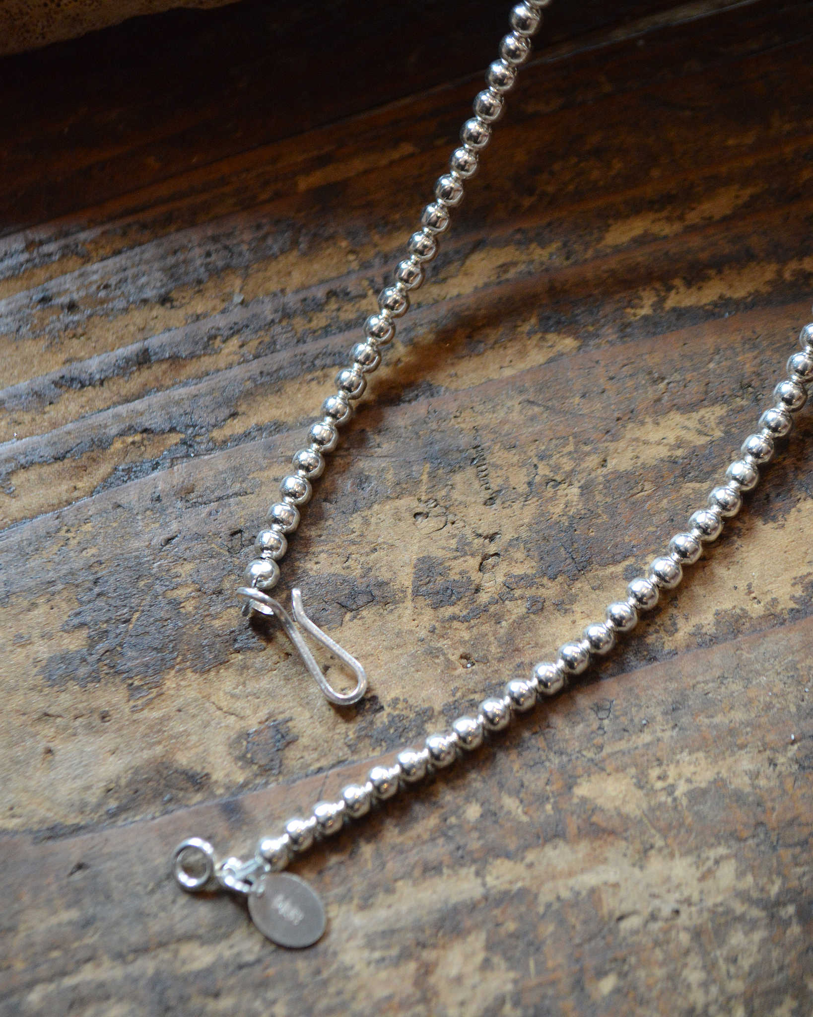 Indian jewelry インディアンジュエリー / Navajo Pearl Necklace ナバホパールネックレス TERESA BELONE (3mm 45cm)