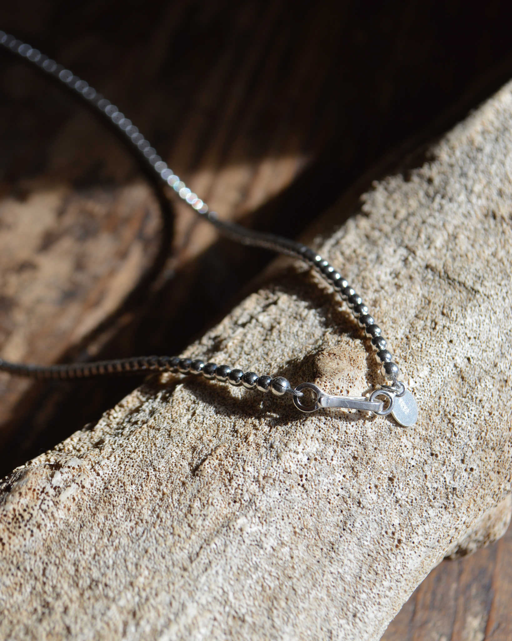 Indian jewelry インディアンジュエリー / Navajo Pearl Necklace ナバホパールネックレス TERESA BELONE (3mm 55cm)