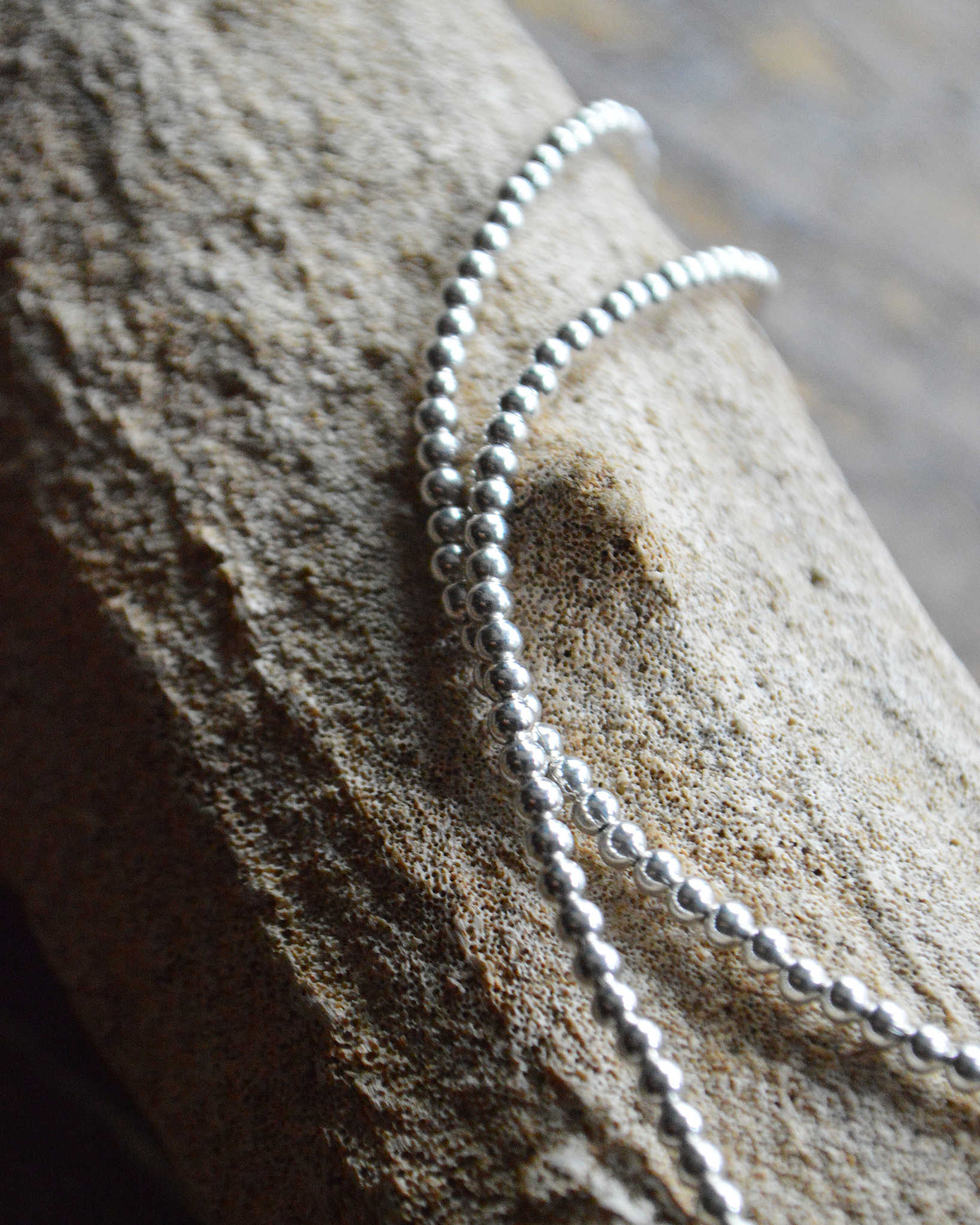 Indian jewelry インディアンジュエリー / Navajo Pearl Necklace ナバホパールネックレス TERESA BELONE (3mm 60cm)