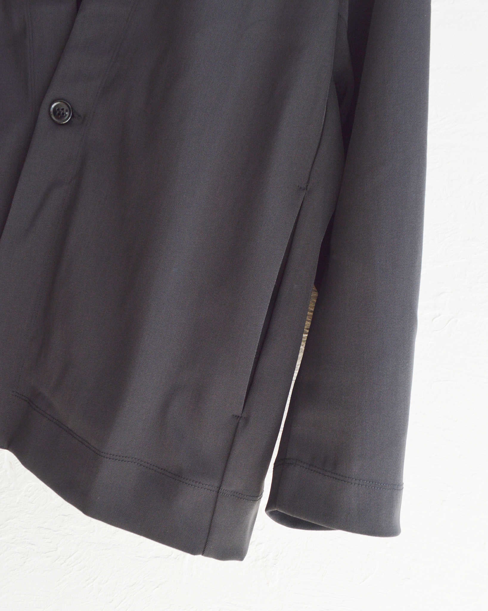LAMOND ラモンド / TWILL TWIST CARDIGAN JACKET ツイルツイストカーディガンジャケット (BLACK ブラック)