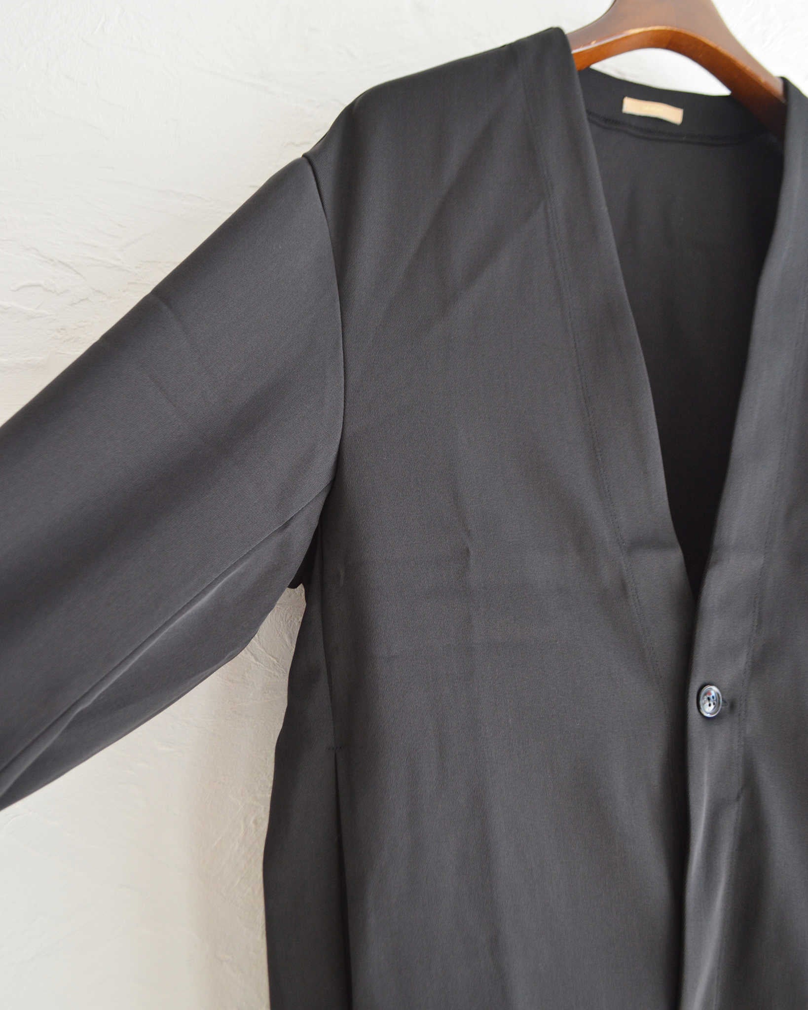 LAMOND ラモンド / TWILL TWIST CARDIGAN JACKET ツイルツイストカーディガンジャケット (BLACK ブラック)