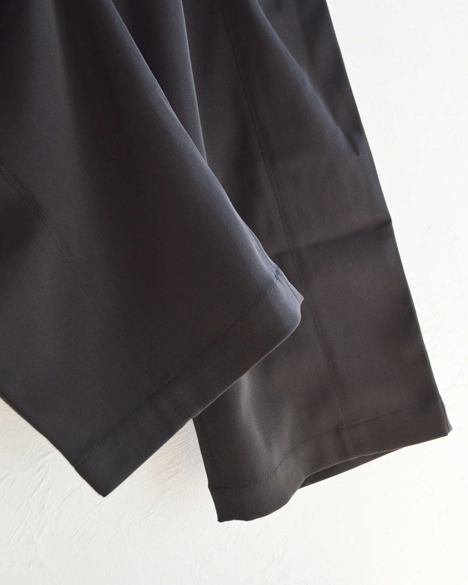 LAMOND ラモンド / TWILL TWIST CENTER SEAM PANTS ツイルセンターシームパンツ (BLACK ブラック)