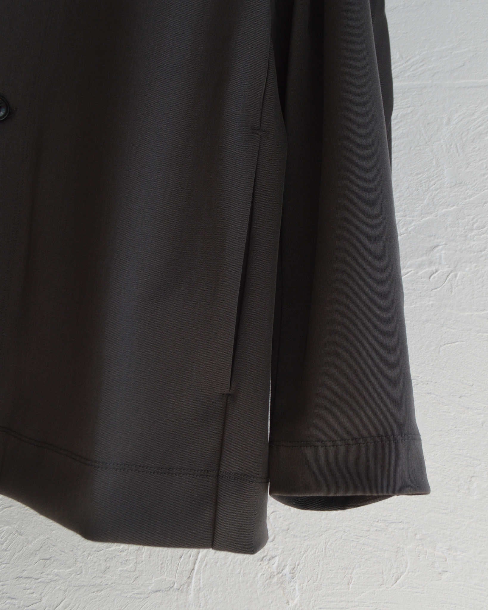 LAMOND ラモンド / TWILL TWIST CARDIGAN JACKET ツイルツイストカーディガンジャケット (DARK BROWN ダークブラウン)