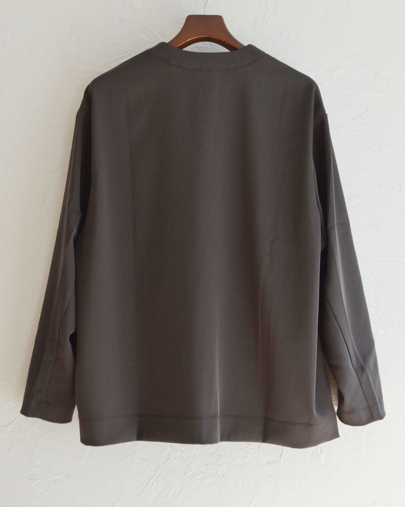 LAMOND ラモンド / TWILL TWIST CARDIGAN JACKET ツイルツイストカーディガンジャケット (DARK BROWN ダークブラウン)