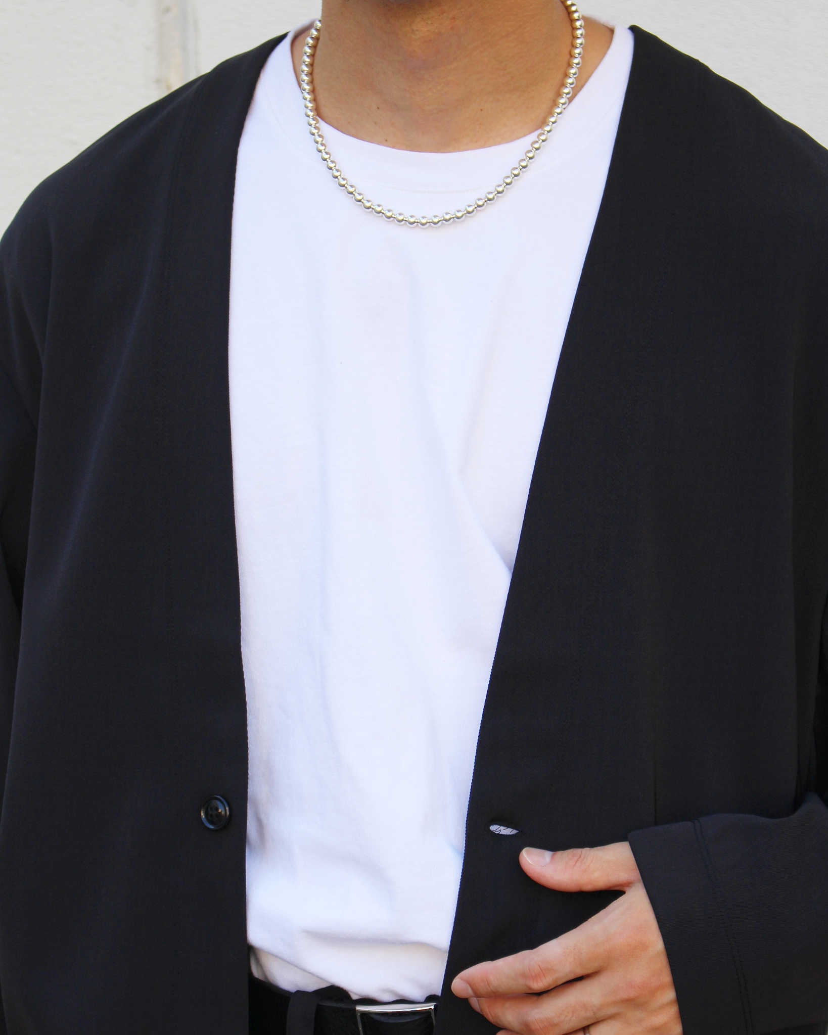 LAMOND ラモンド / TWILL TWIST CARDIGAN JACKET ツイルツイストカーディガンジャケット (BLACK ブラック)