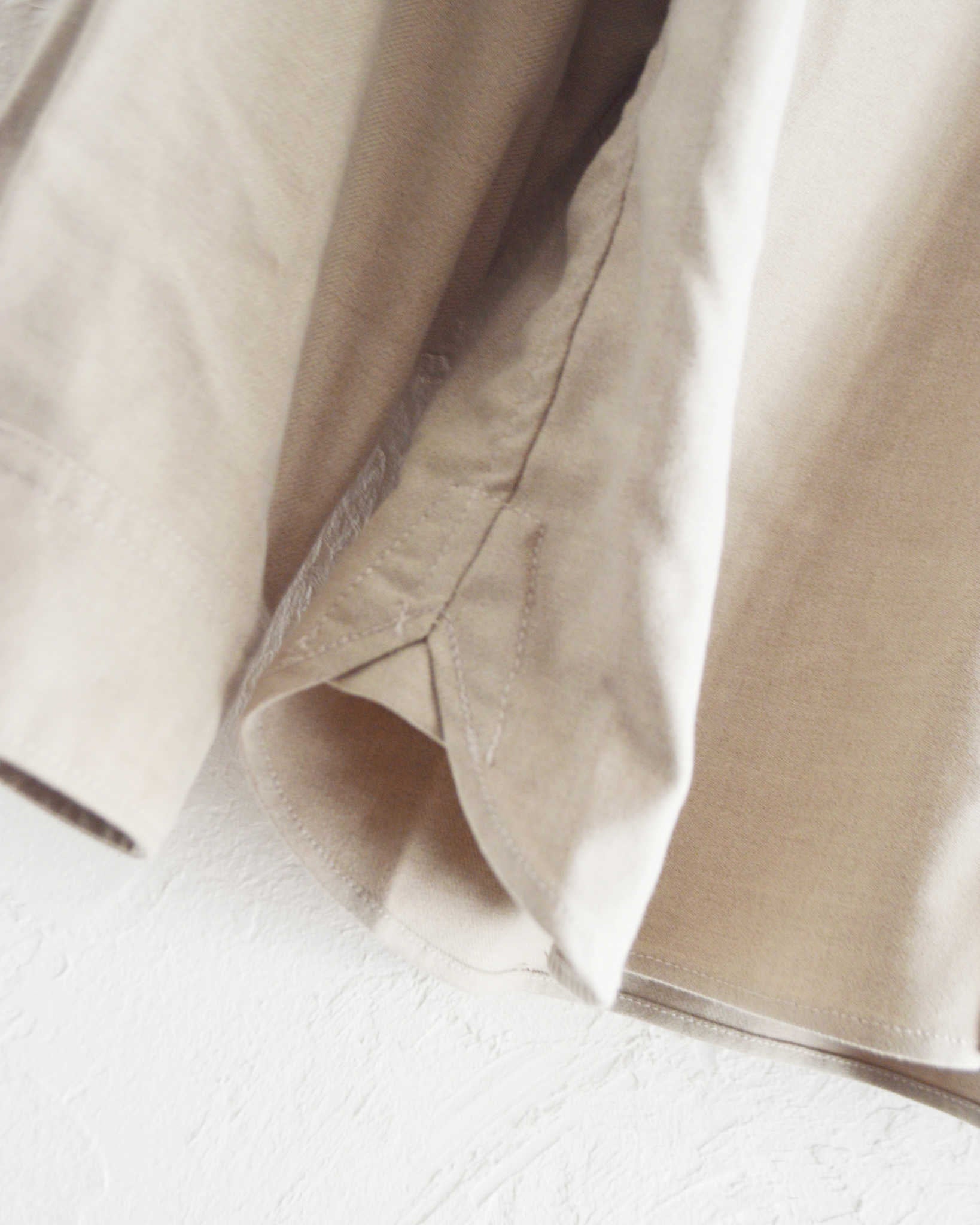 modemdesign モデムデザイン / WOOL MIX SHIRTS ウールミックスシャツ (BEIGE ベージュ)