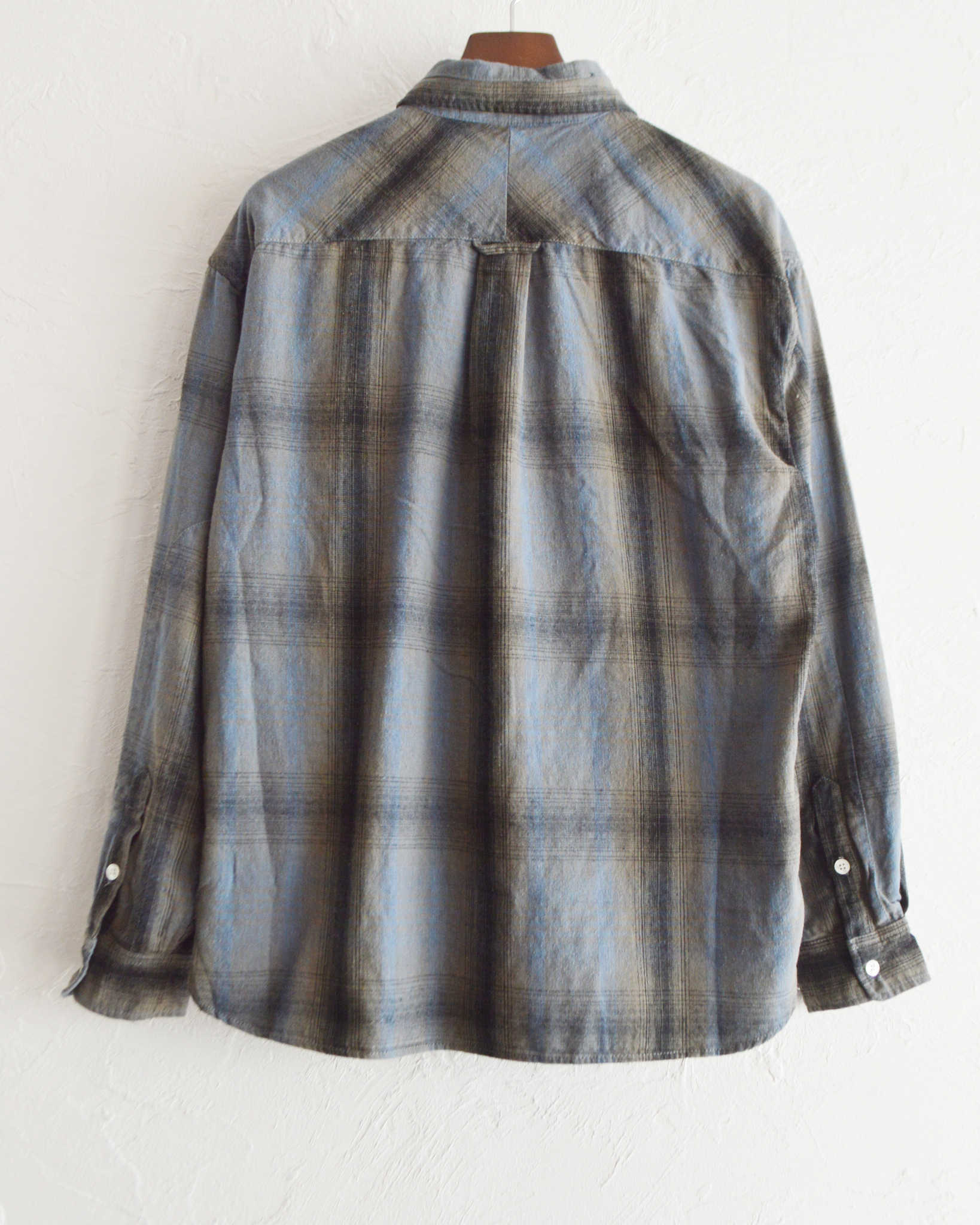 modemdesign モデムデザイン / CHECK SHIRTS チェックシャツ (OLIVE オリーブ)