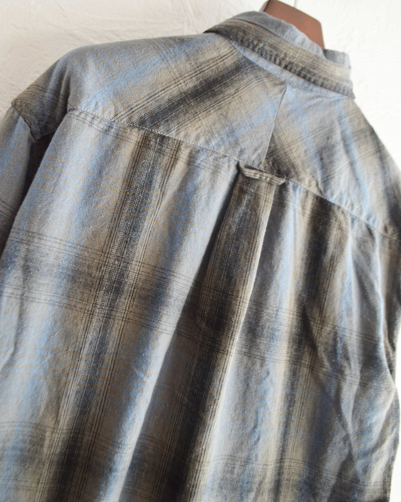 modemdesign モデムデザイン / CHECK SHIRTS チェックシャツ (OLIVE オリーブ)
