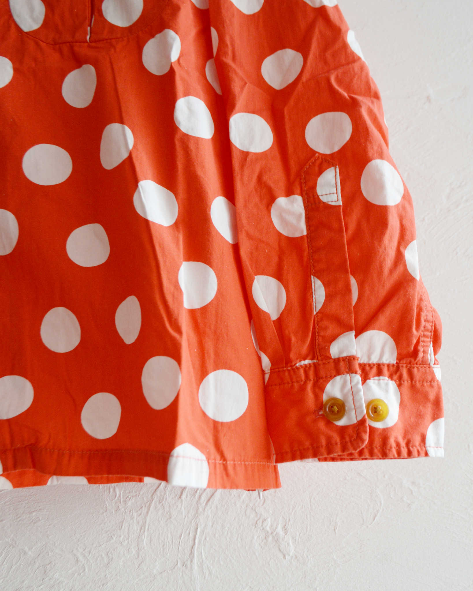 IMPRESTORE インプレストア / Herb ハーブ | Polka dot open collar shirt ポルカドットオープンカラーシャツ (RED レッド)