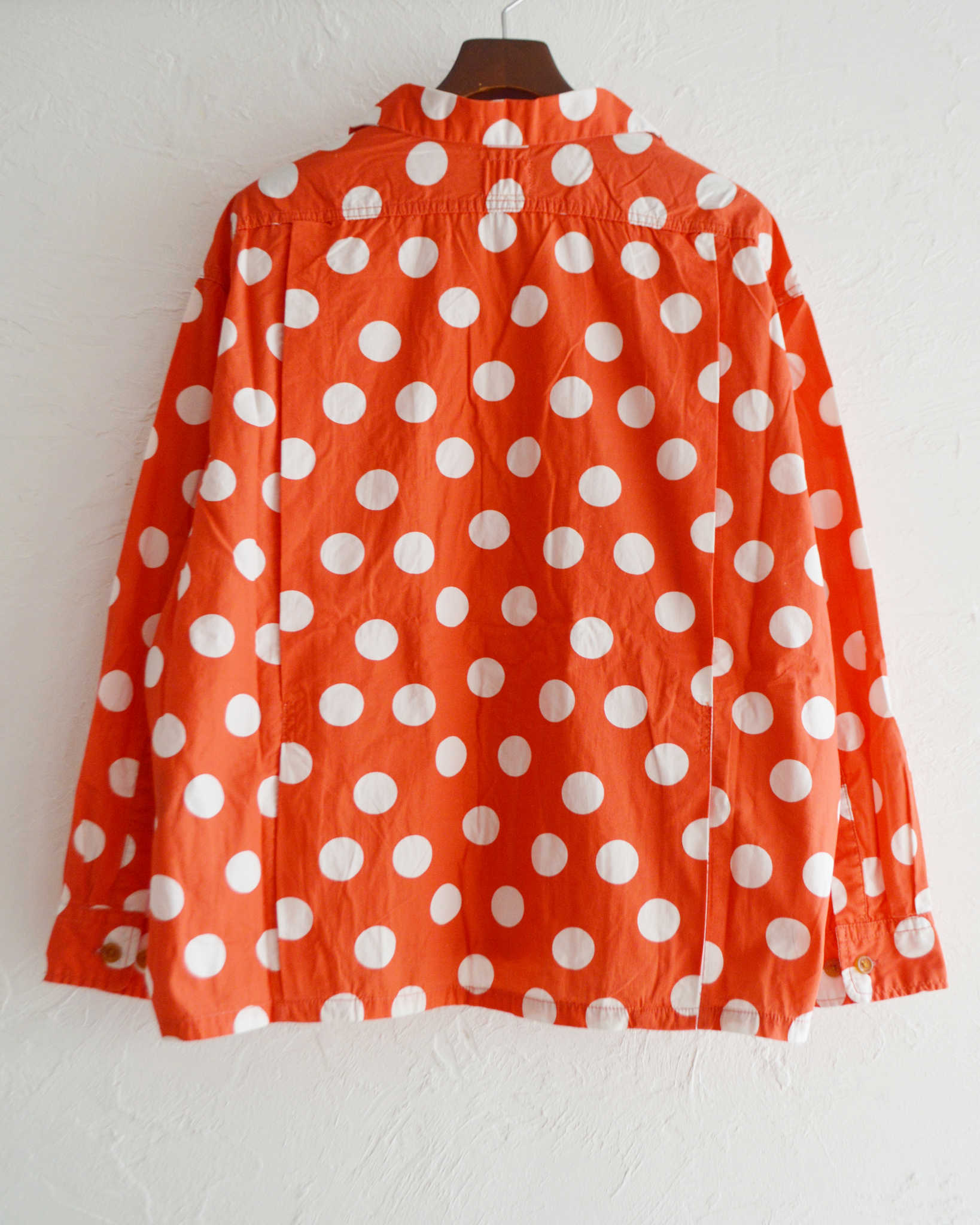 IMPRESTORE インプレストア / Herb ハーブ | Polka dot open collar shirt ポルカドットオープンカラーシャツ (RED レッド)