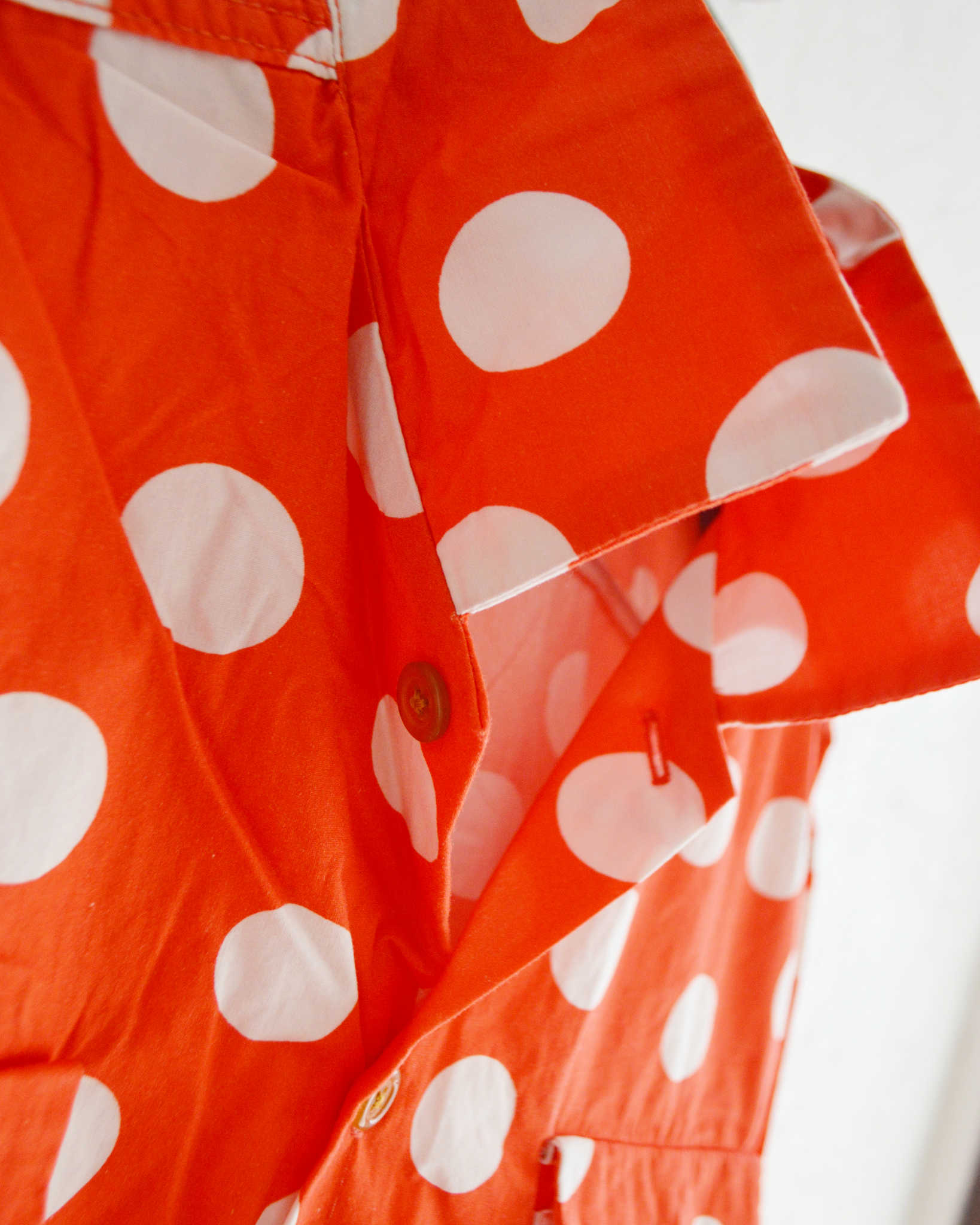 IMPRESTORE インプレストア / Herb ハーブ | Polka dot open collar shirt ポルカドットオープンカラーシャツ (RED レッド)
