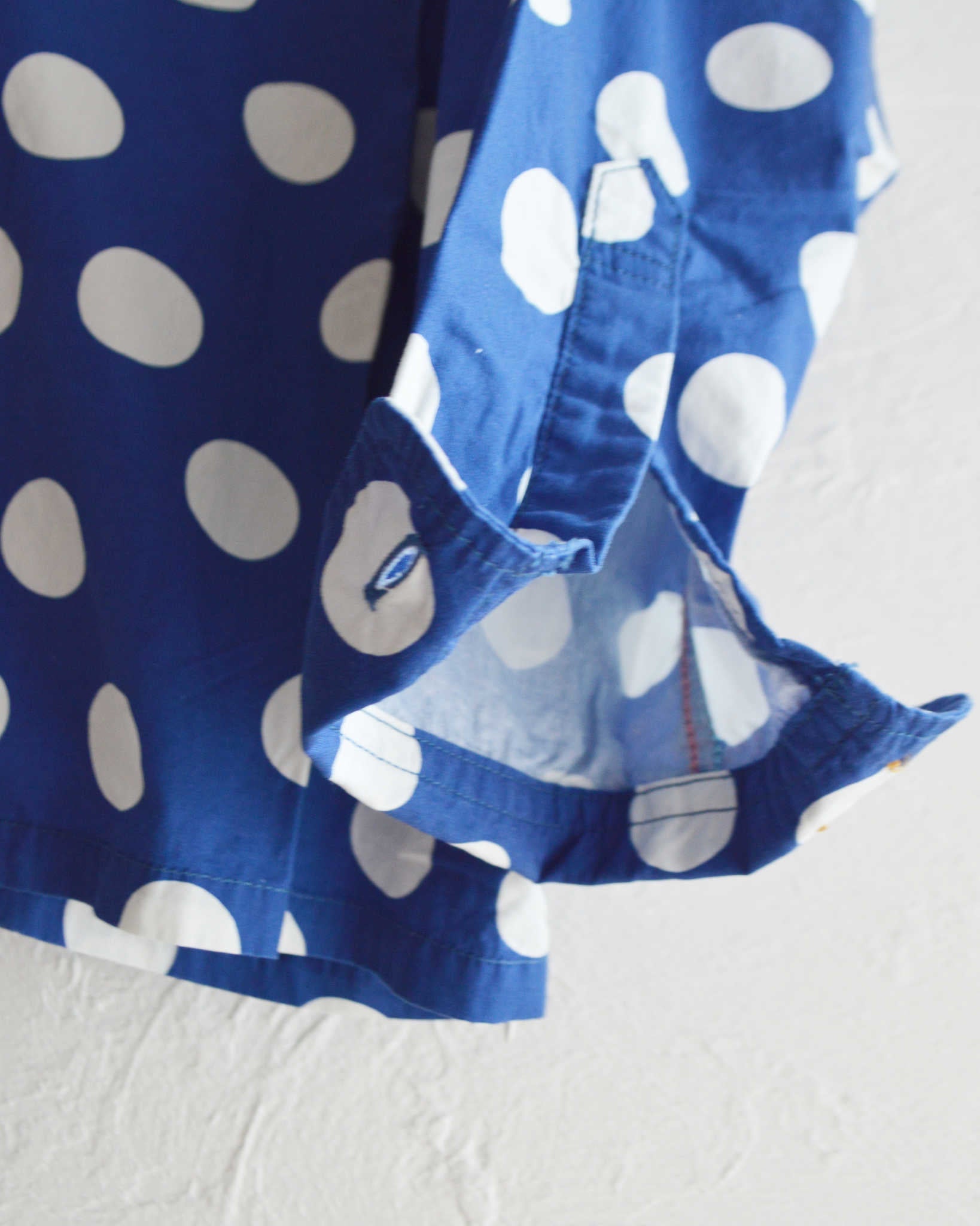 IMPRESTORE インプレストア / Herb ハーブ | Polka dot open collar shirt ポルカドットオープンカラーシャツ (NAVY ネイビー)