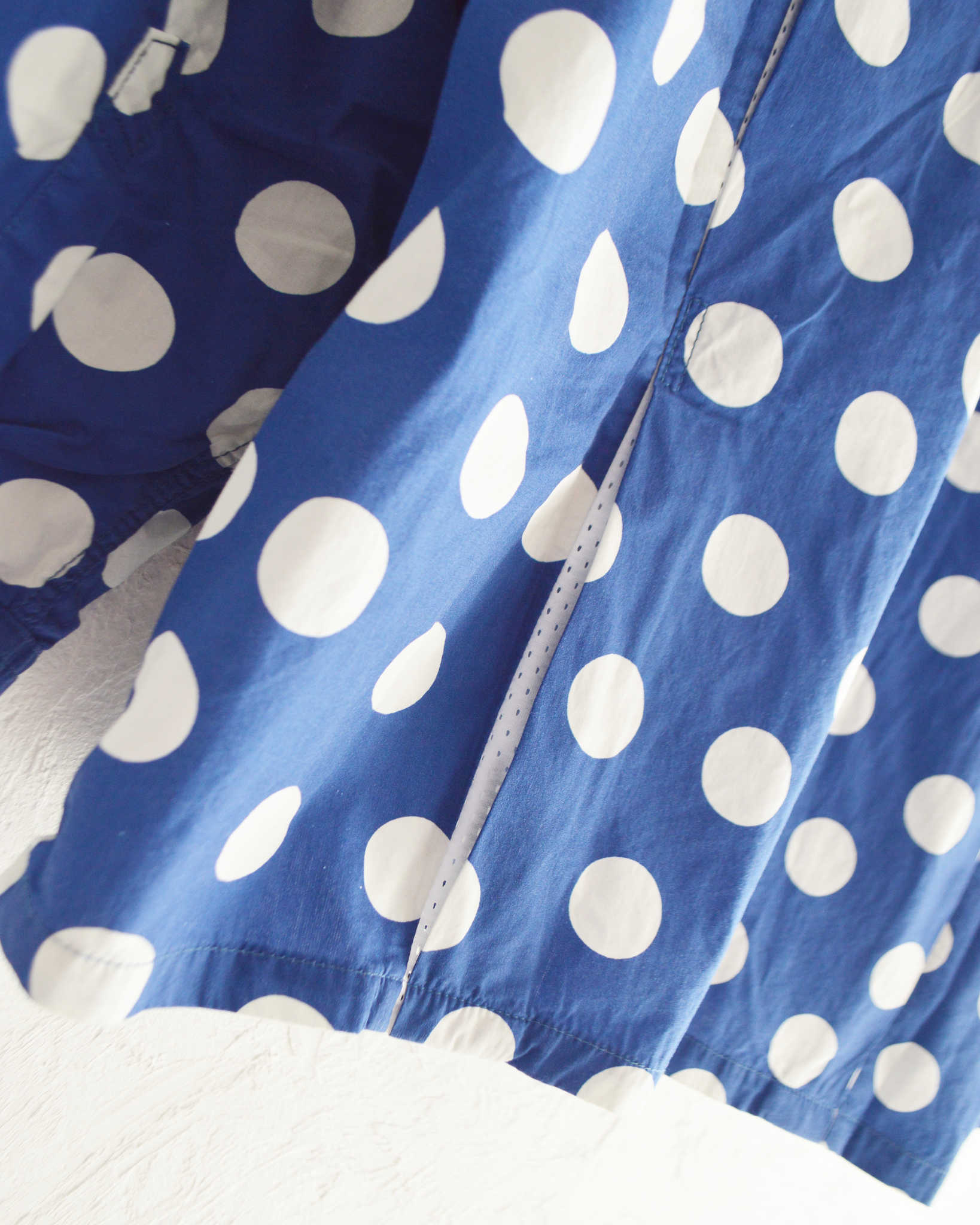 IMPRESTORE インプレストア / Herb ハーブ | Polka dot open collar shirt ポルカドットオープンカラーシャツ (NAVY ネイビー)