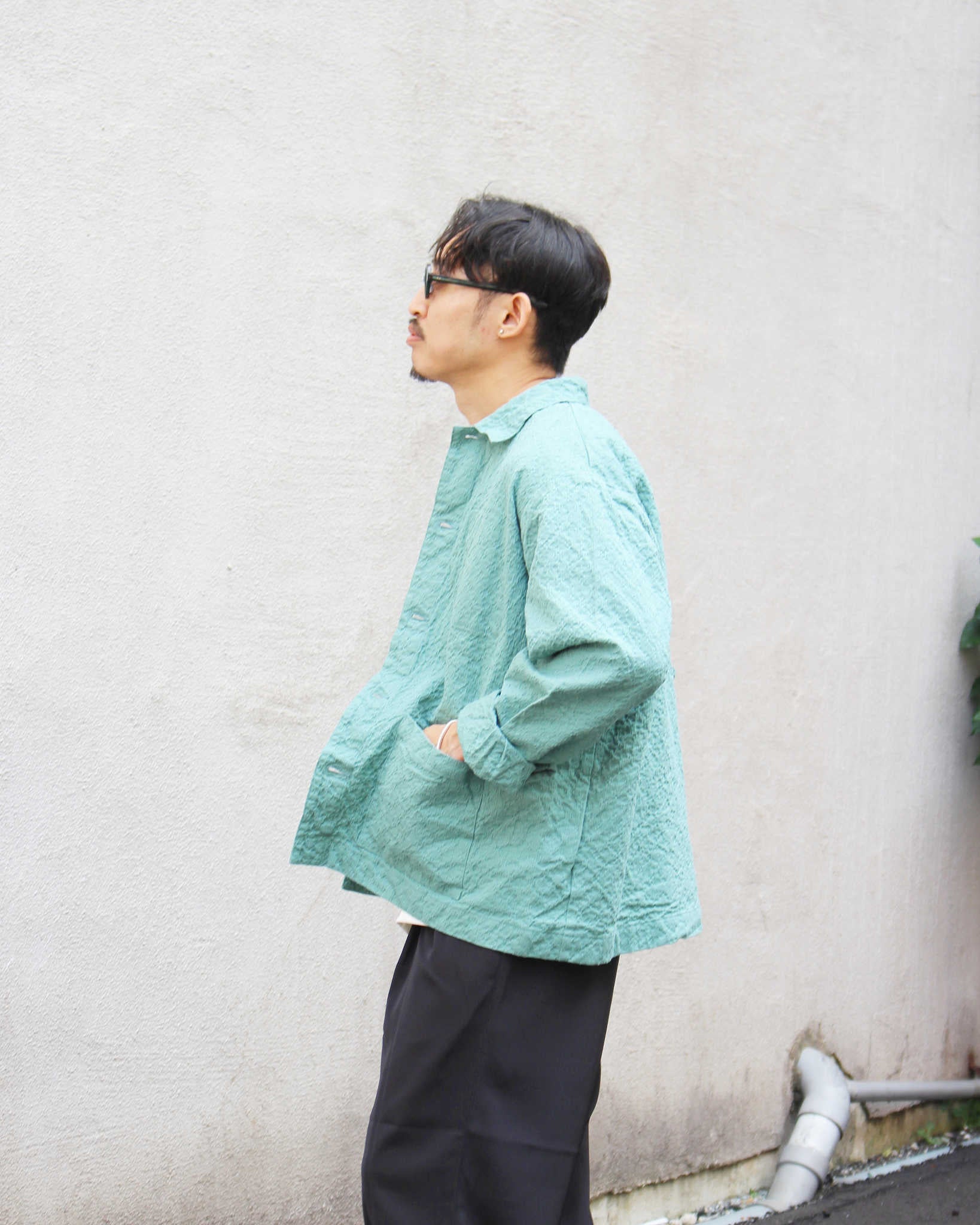 Nasngwam. ナスングワム / QUIET JACKET クワイエットジャケット (TURQUOISE ターコイズ)