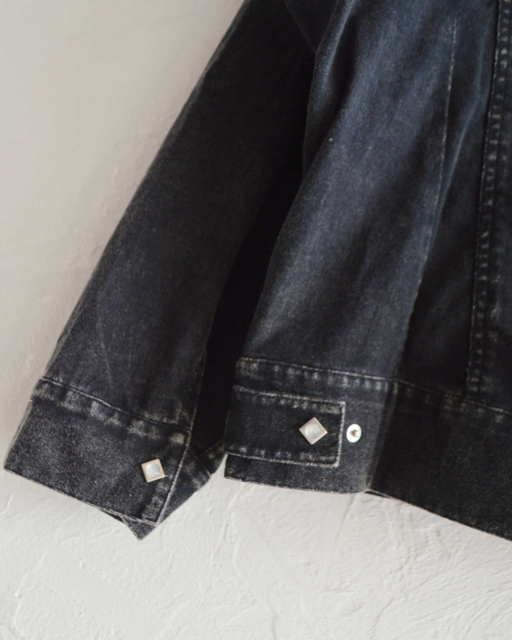 IMPRESTORE インプレストア / Lorraine t-cloth V.D ロレーヌ | Western Short JKT ウエスタンショートジャケット (FADED BLACK フェイデットブラック)