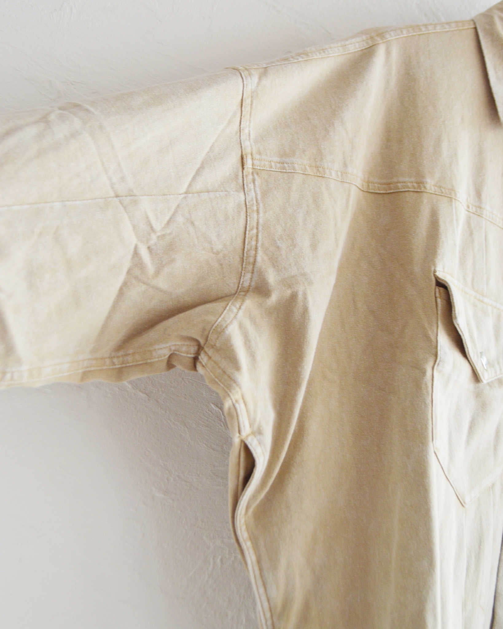 IMPRESTORE インプレストア / Lorraine t-cloth V.D ロレーヌ | Western Short JKT ウエスタンショートジャケット (FADED IVORY フェイデットアイボリー)