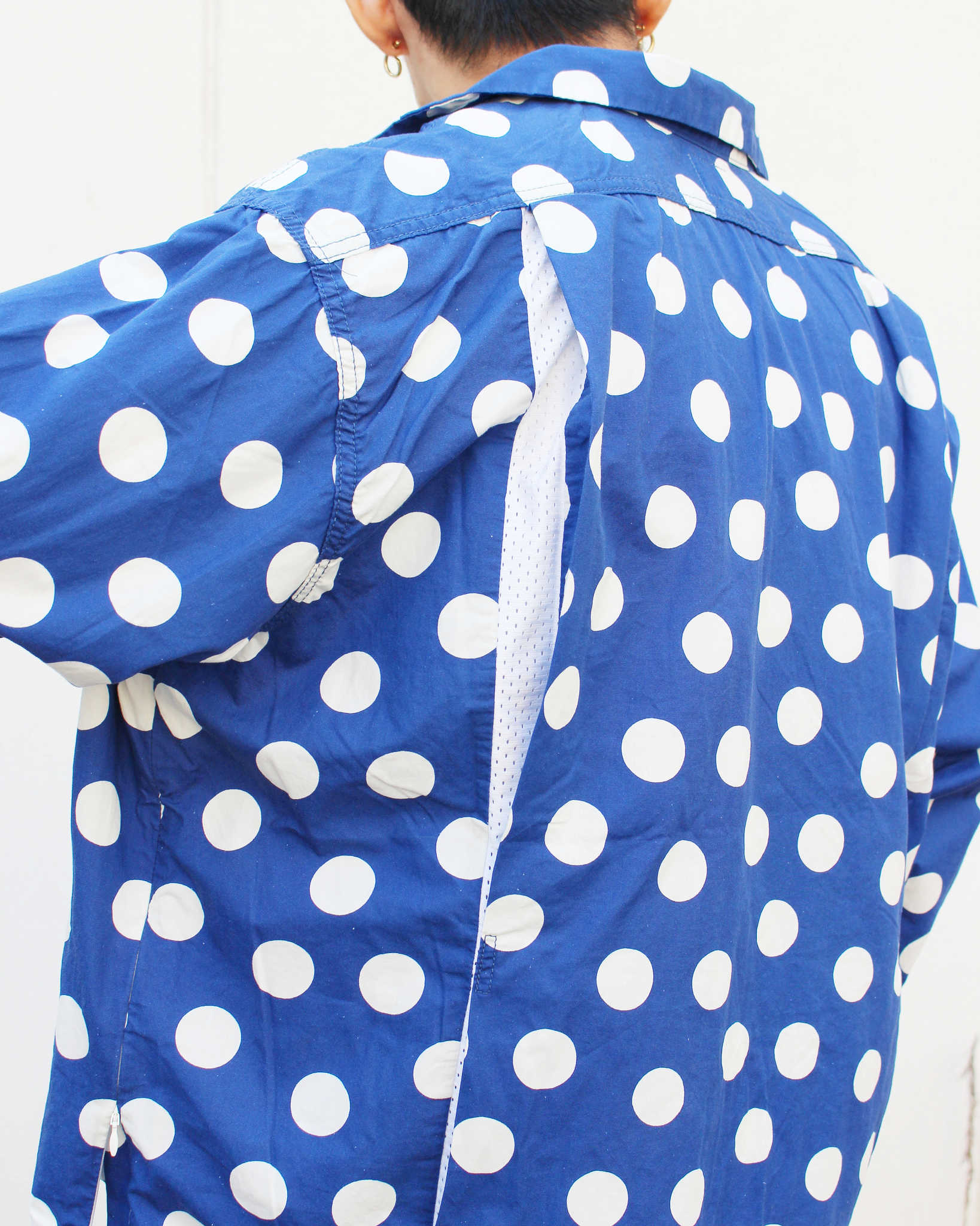 IMPRESTORE インプレストア / Herb ハーブ | Polka dot open collar shirt ポルカドットオープンカラーシャツ (NAVY ネイビー)