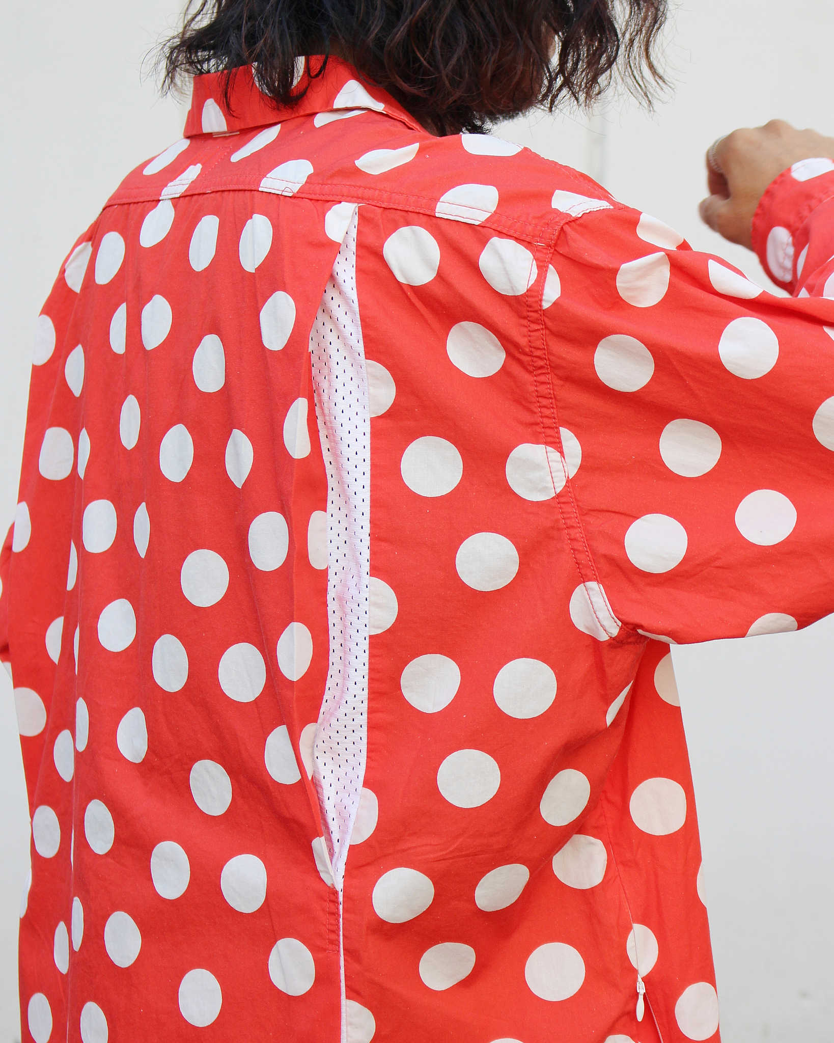 IMPRESTORE インプレストア / Herb ハーブ | Polka dot open collar shirt ポルカドットオープンカラーシャツ (RED レッド)