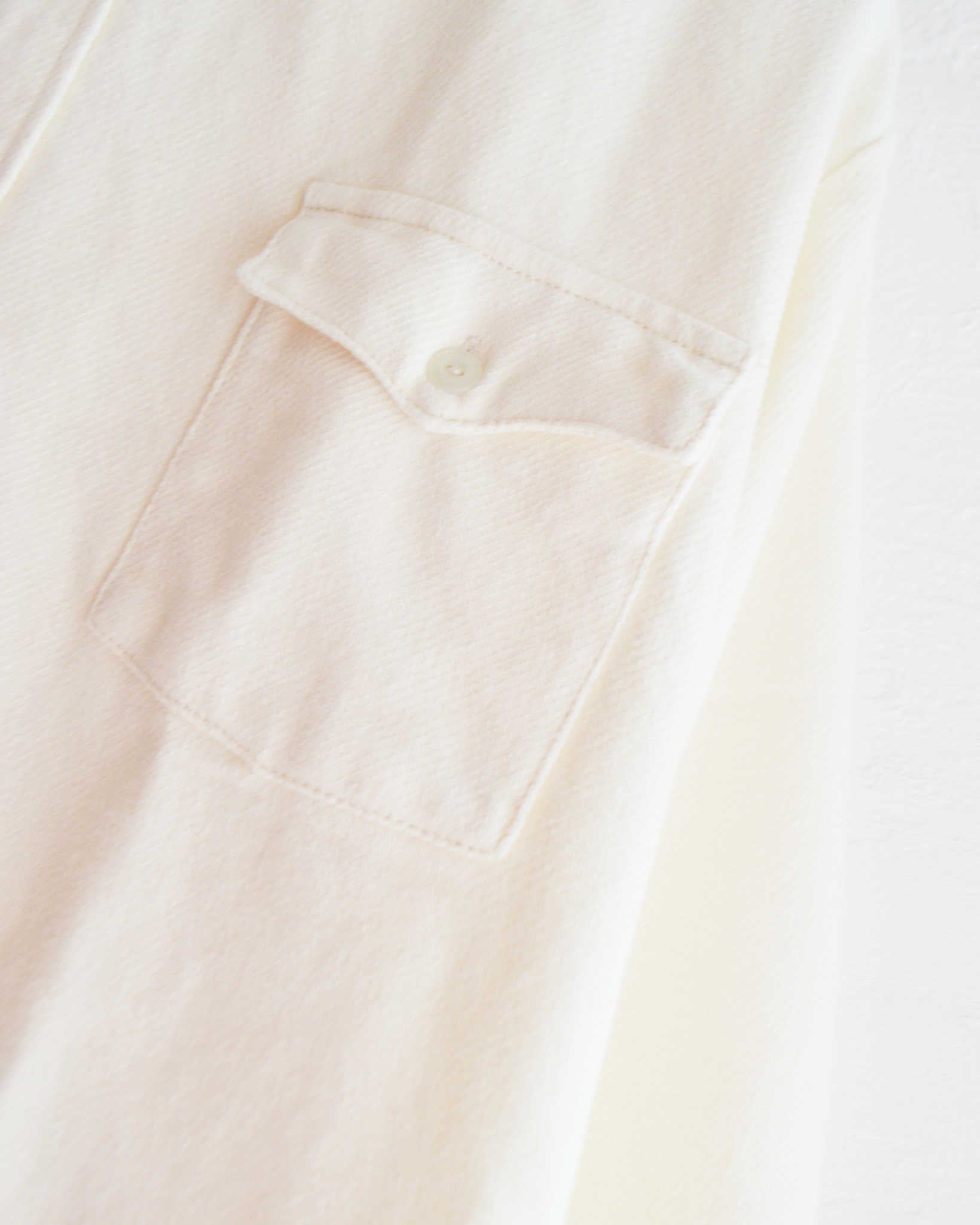 necessary or unnecessary ネセサリーオアアンネセサリー N.O.UN / WW SHIRT NEL ダブルダブルシャツネル (WHITE ホワイト)