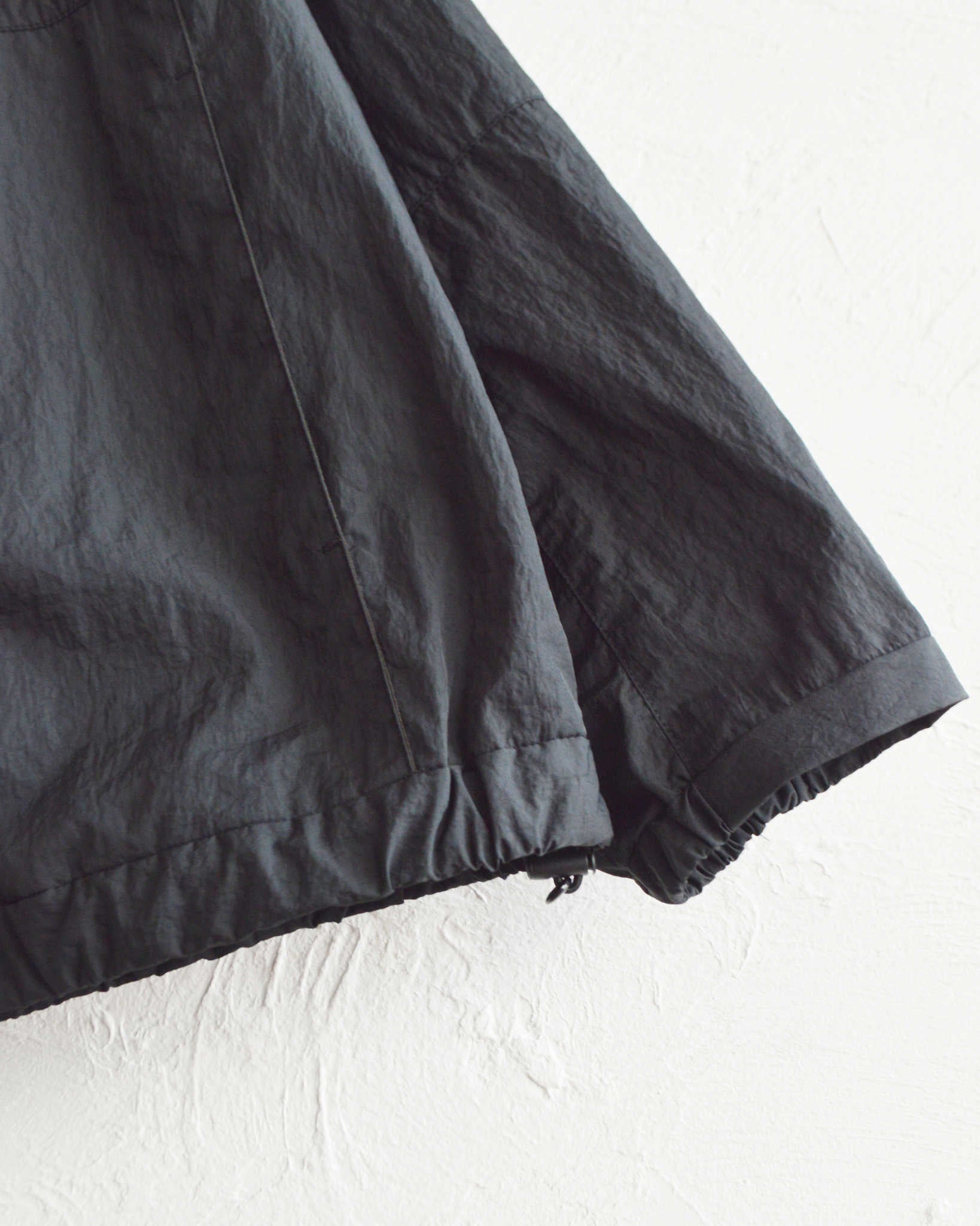 LAMOND ラモンド / POCKETABLE NYLON BLOUSON ポケッタブルナイロンブルゾン (BLACK ブラック)