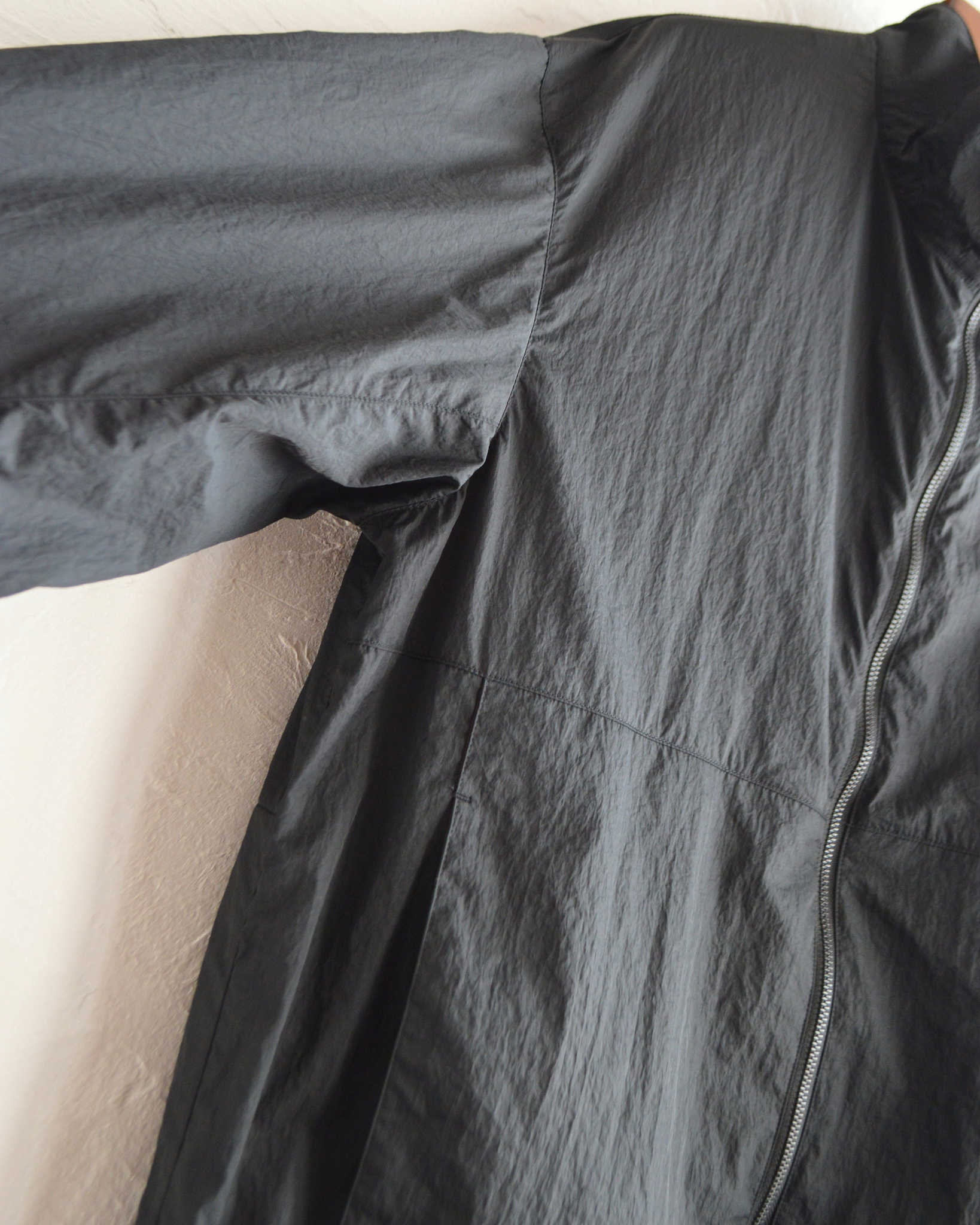 LAMOND ラモンド / POCKETABLE NYLON BLOUSON ポケッタブルナイロンブルゾン (BLACK ブラック)