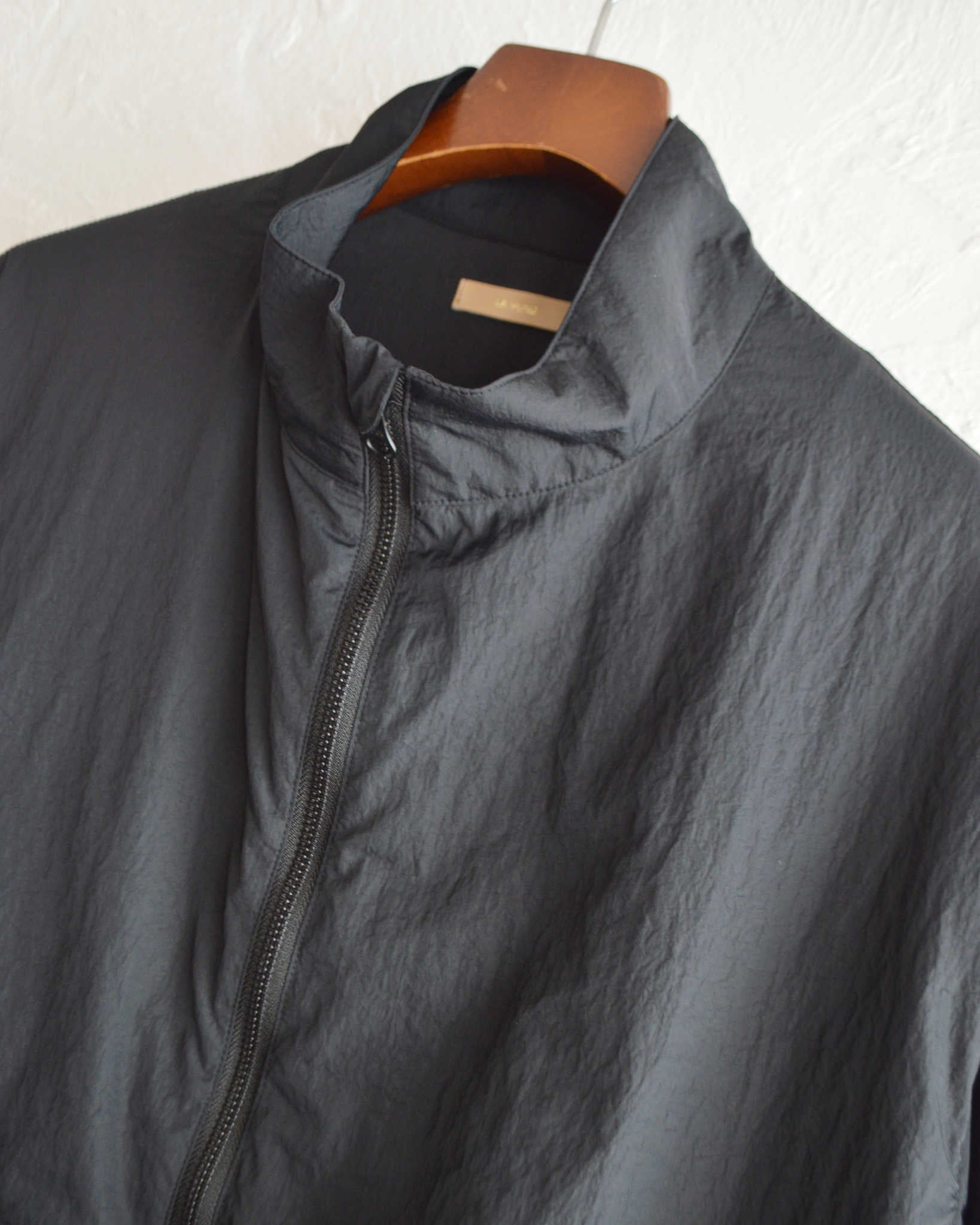 LAMOND ラモンド / POCKETABLE NYLON BLOUSON ポケッタブルナイロンブルゾン (BLACK ブラック)