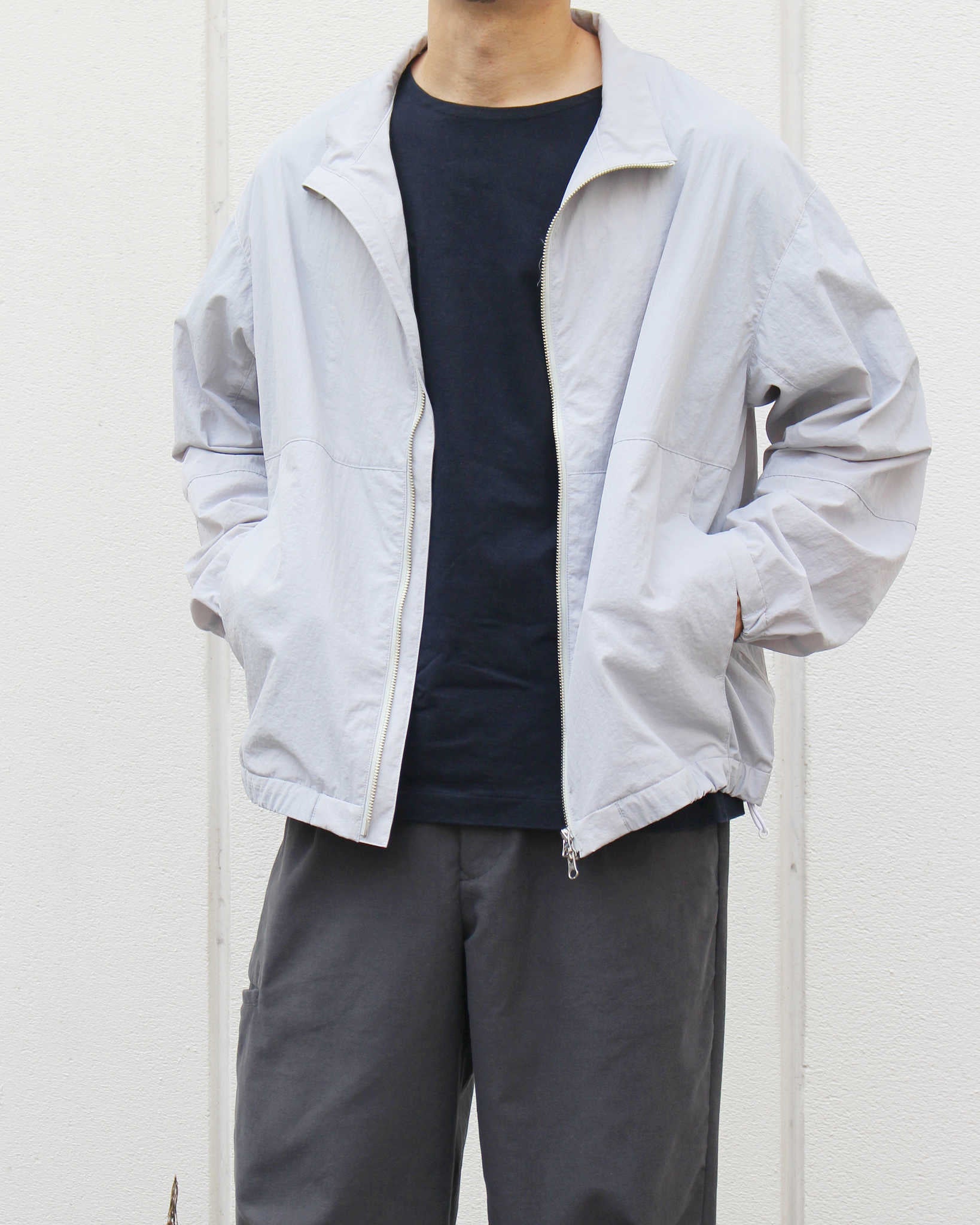 LAMOND ラモンド / POCKETABLE NYLON BLOUSON ポケッタブルナイロンブルゾン (GRAY グレー)
