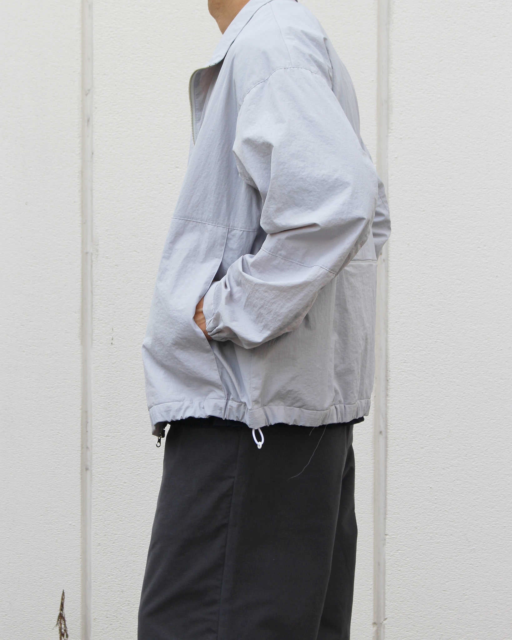 LAMOND ラモンド / POCKETABLE NYLON BLOUSON ポケッタブルナイロンブルゾン (GRAY グレー)